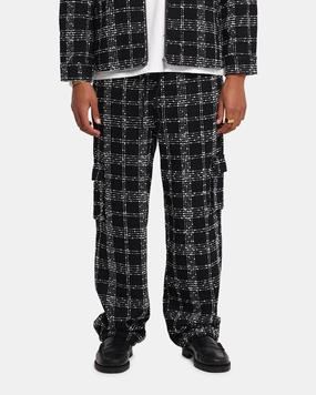CompressionFitFabric XXIII Boucle Tweed Cargo Pants Black/White