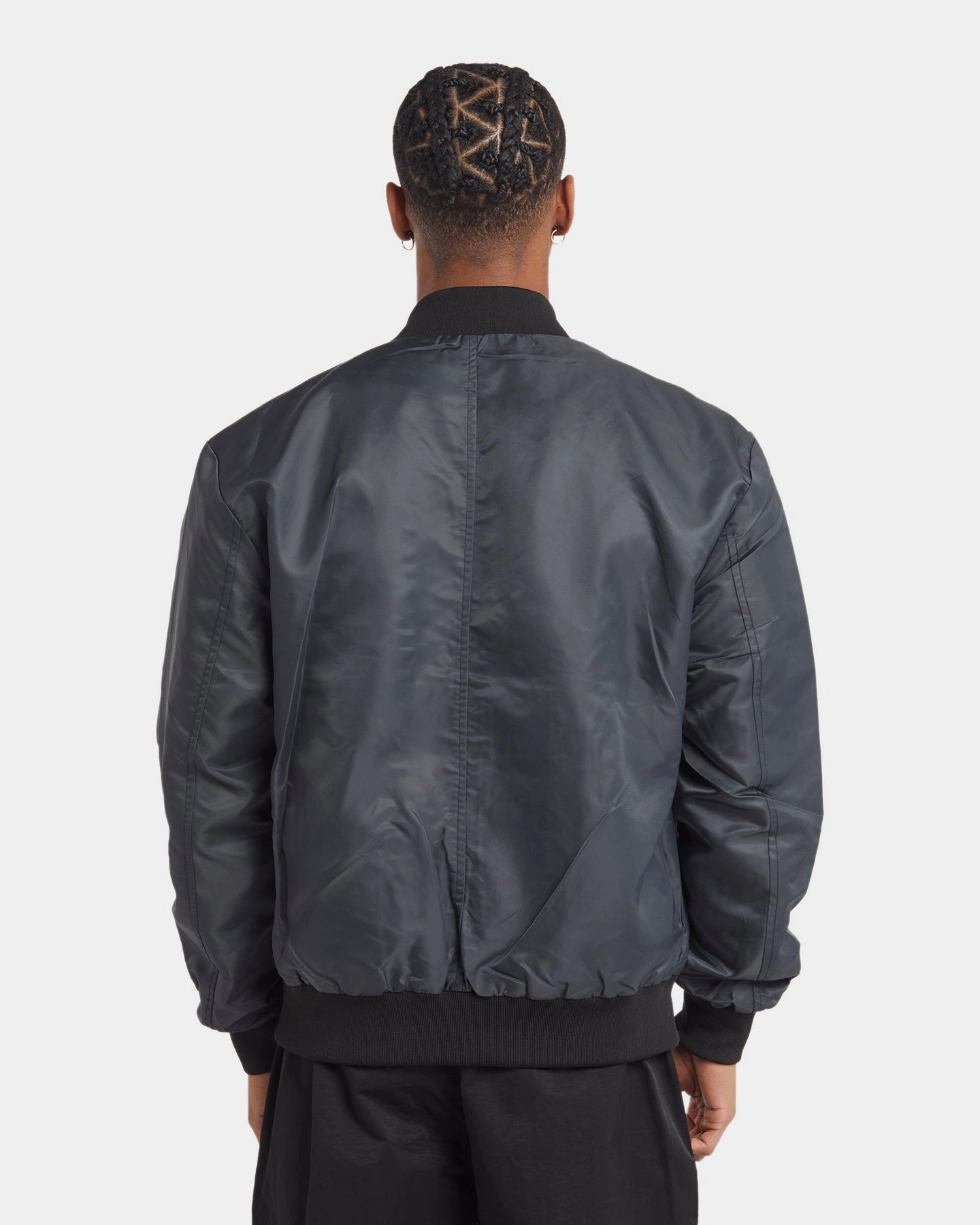 Collaborate Lockdown Hood Toggle XXIII Caleb Bomber Jacket Charcoal