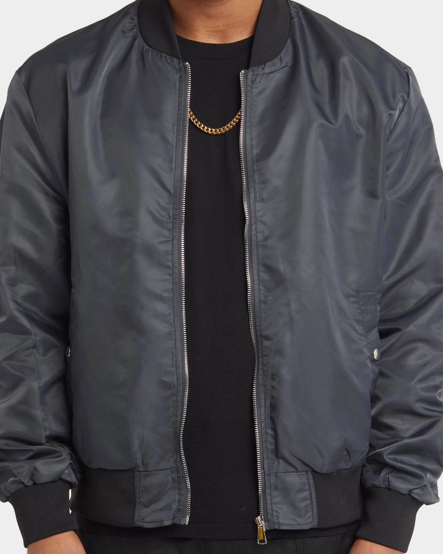 XXIII Caleb Bomber Jacket Charcoal WaterproofSeams