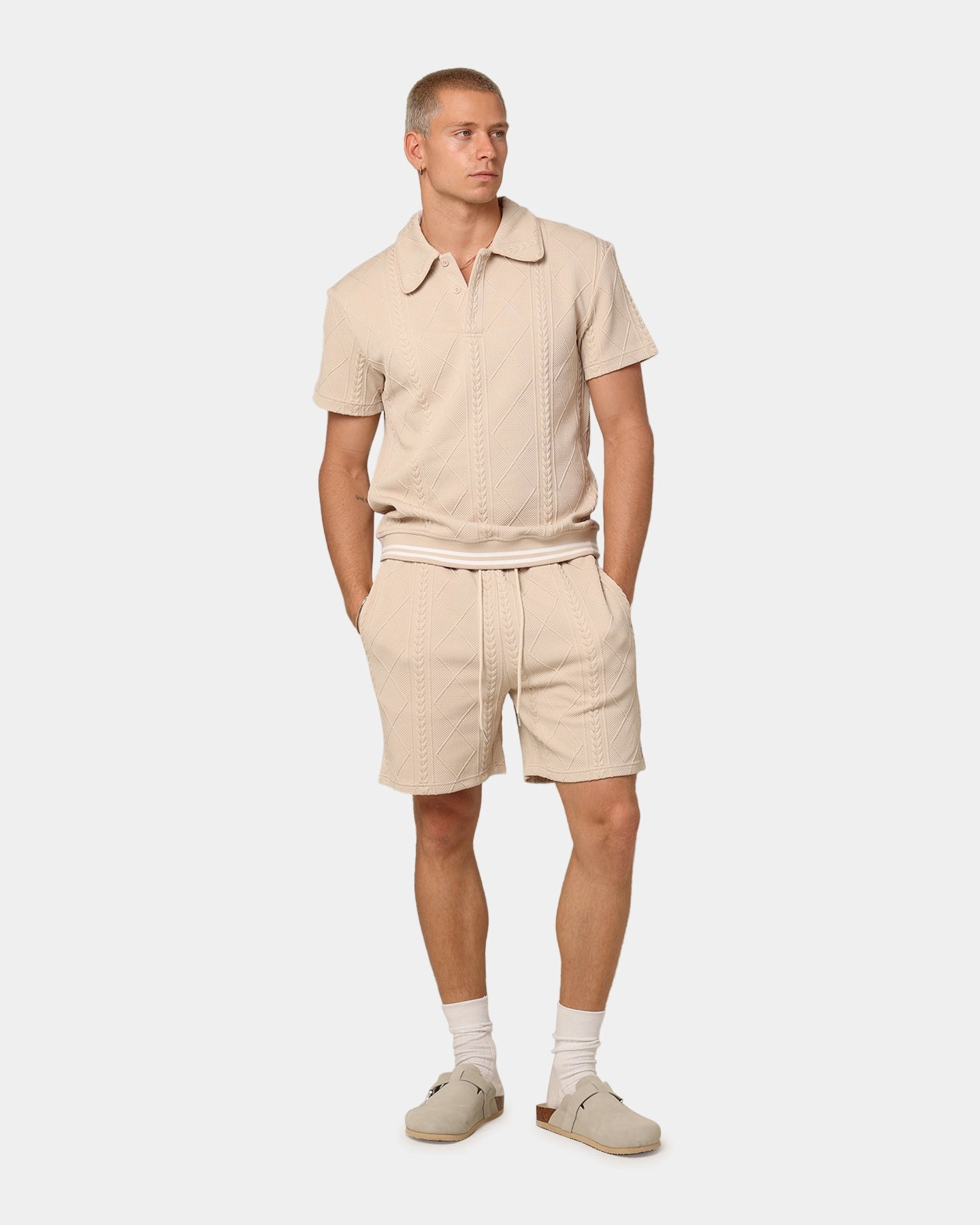 XXIII Danny Knit Shorts Beige Warm Days