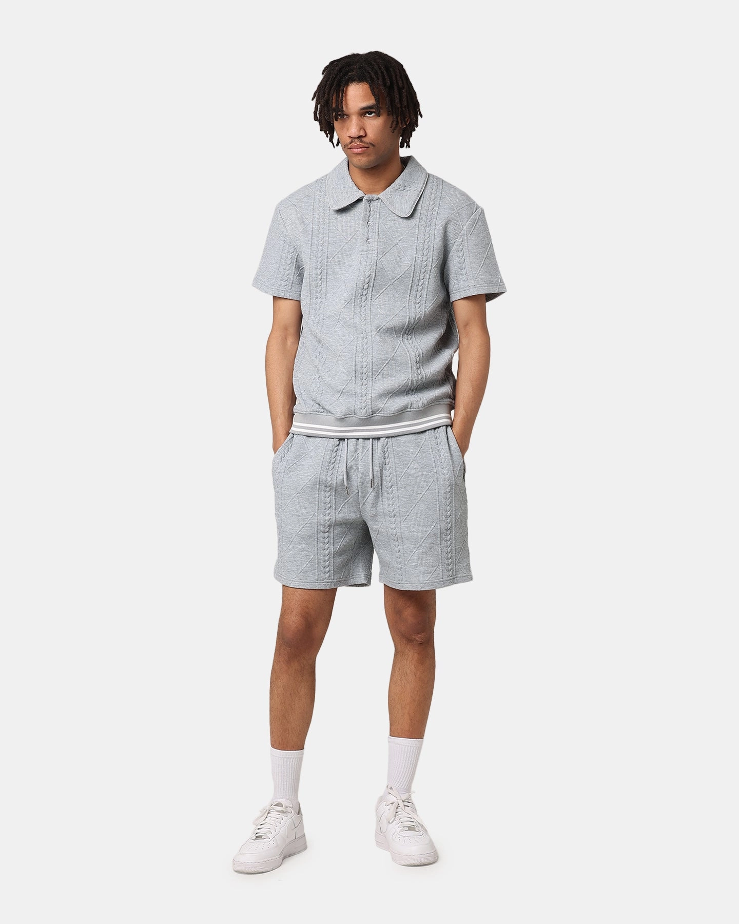 Relax Fit XXIII Danny Knit Shorts Grey