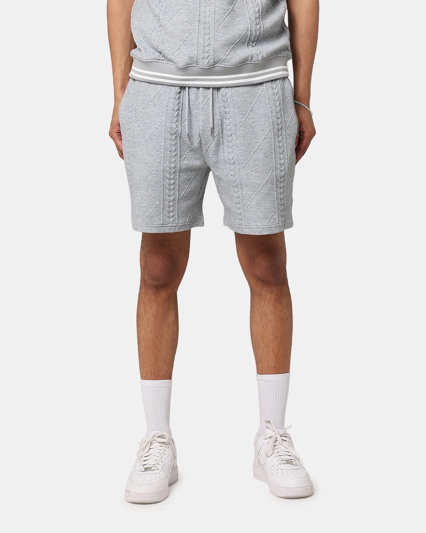 XXIII Danny Knit Shorts Grey semi - formal event UV Protective Coating
