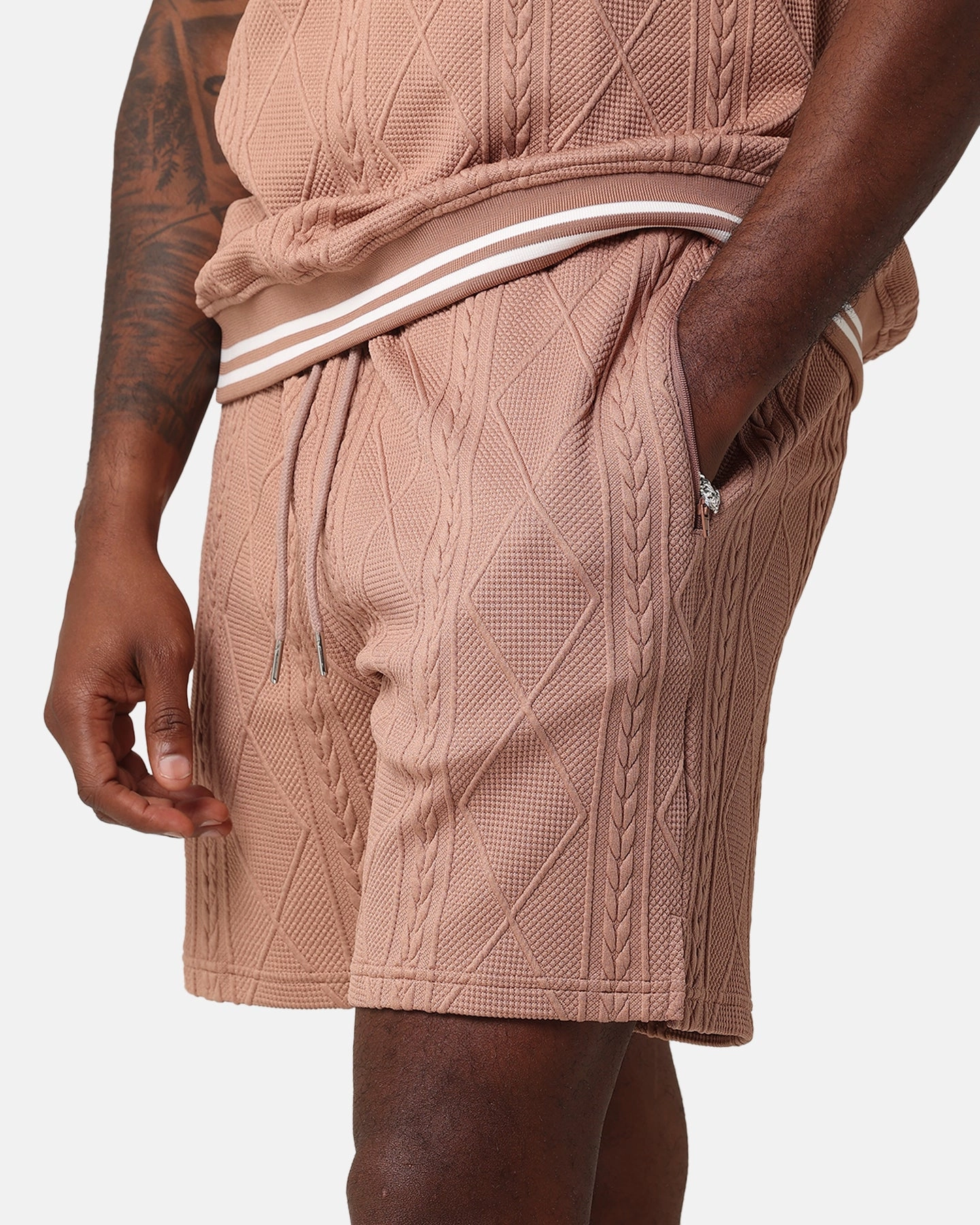 Tapered leg XXIII Danny Knit Shorts Mocha