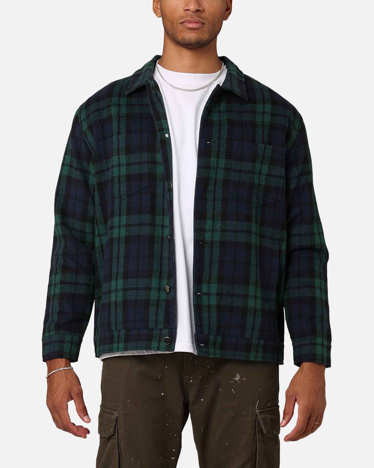 XXIII Darby Plaid Shacket Tartan Demonstrate Anti Static Material