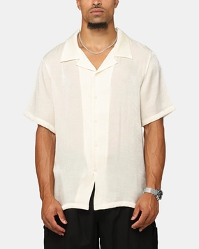XXIII Diamond Button Up Shirt Off White Classic Color