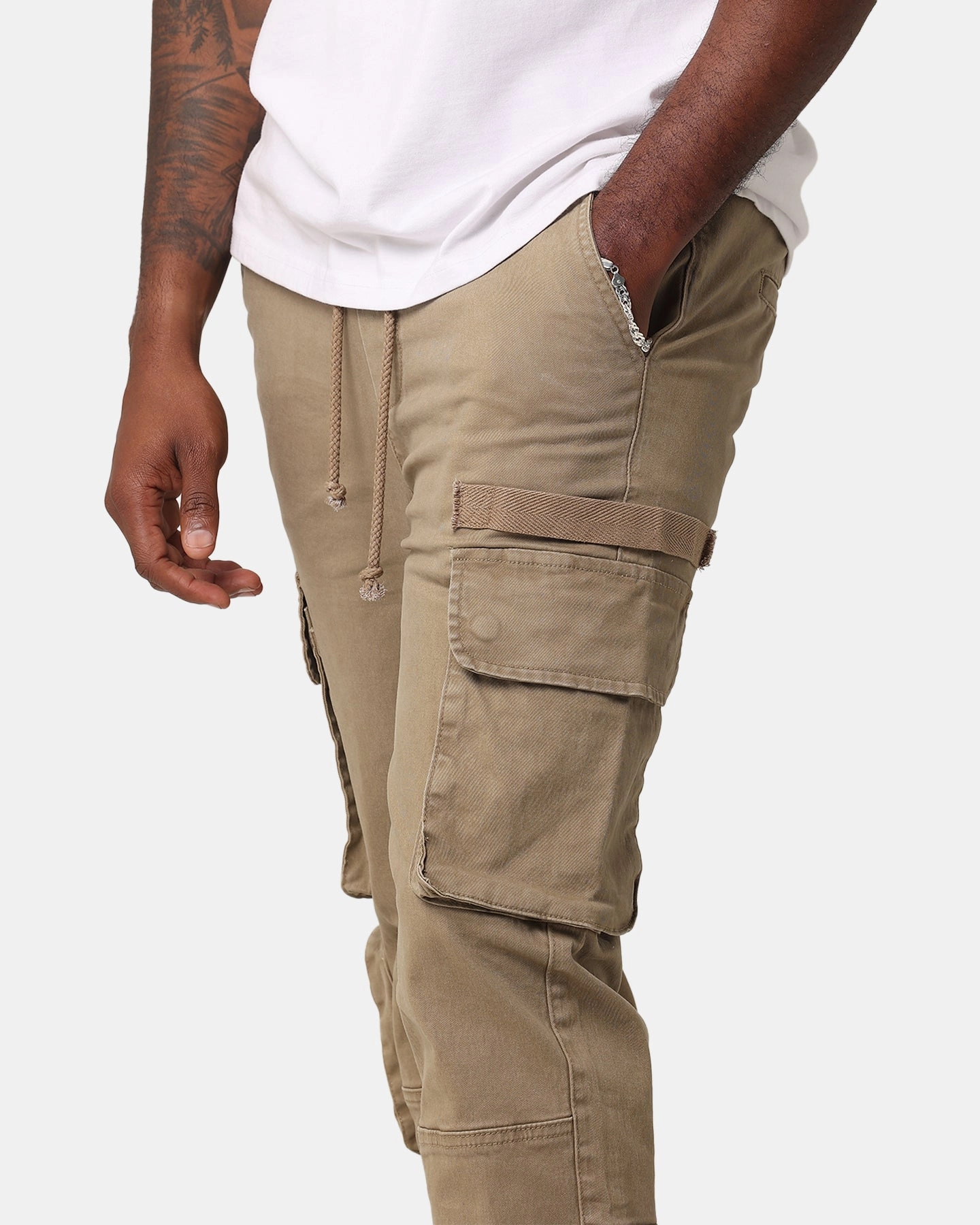 All-day Comfort Tagless Labeling XXIII Drew Utility Jogger Tan