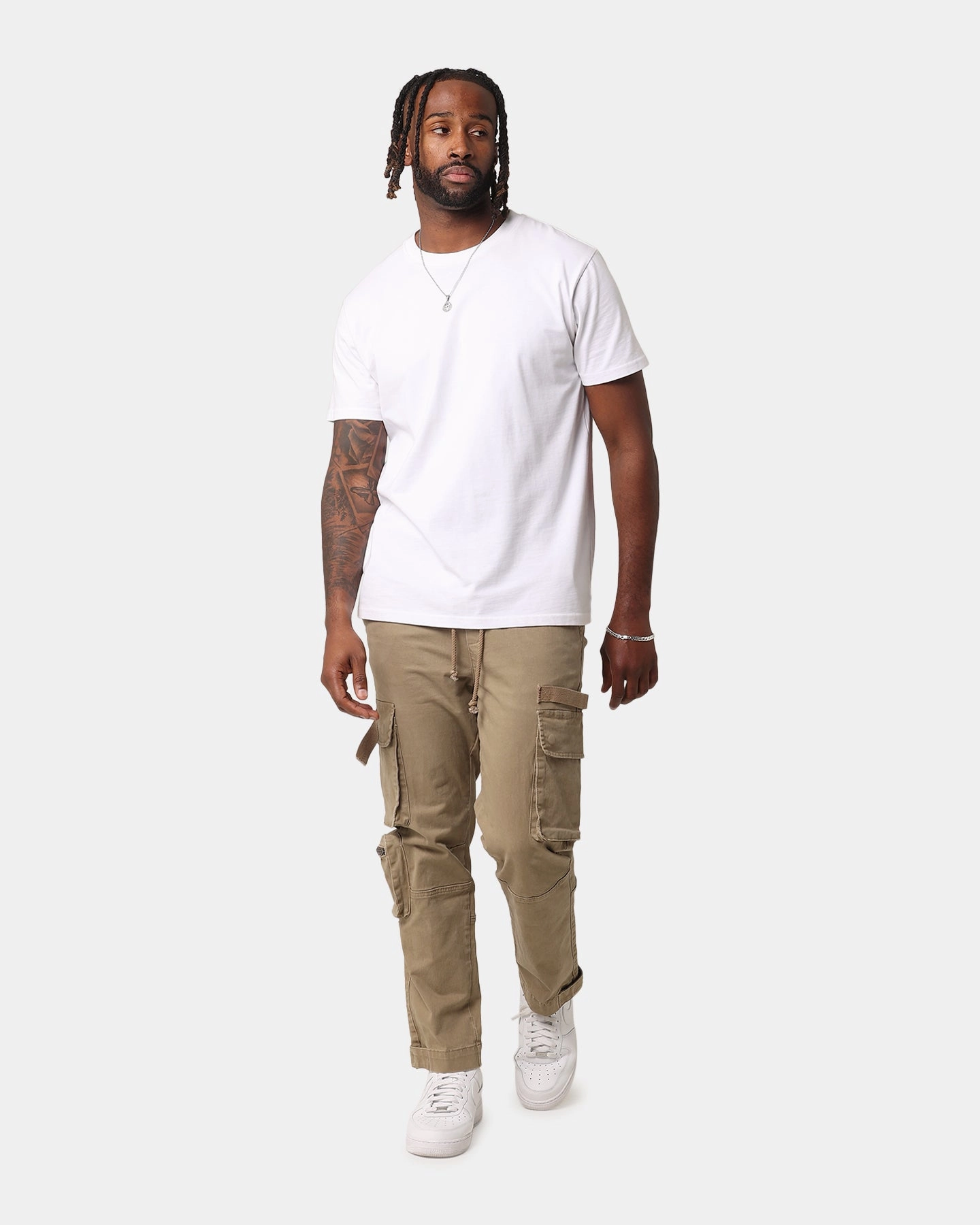 XXIII Drew Utility Jogger Tan Non Tapered Leg High-rise waist