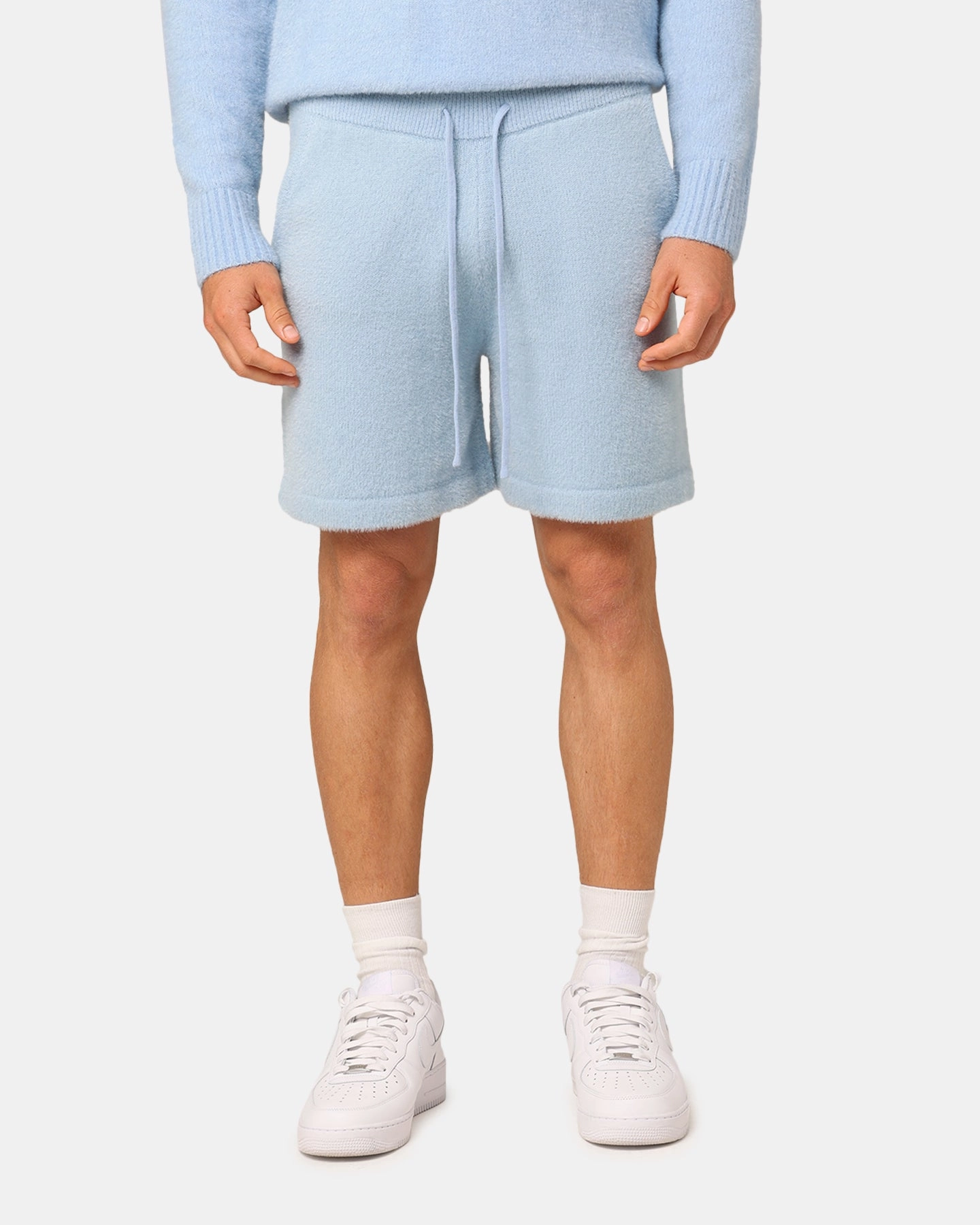 Everyday Feel XXIII Fluffy Knit Shorts Blue
