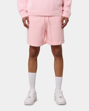 High-End Option XXIII Fluffy Knit Shorts Pink