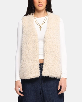 XXIII Fur Vest Cream High Visibility Accents Schedule