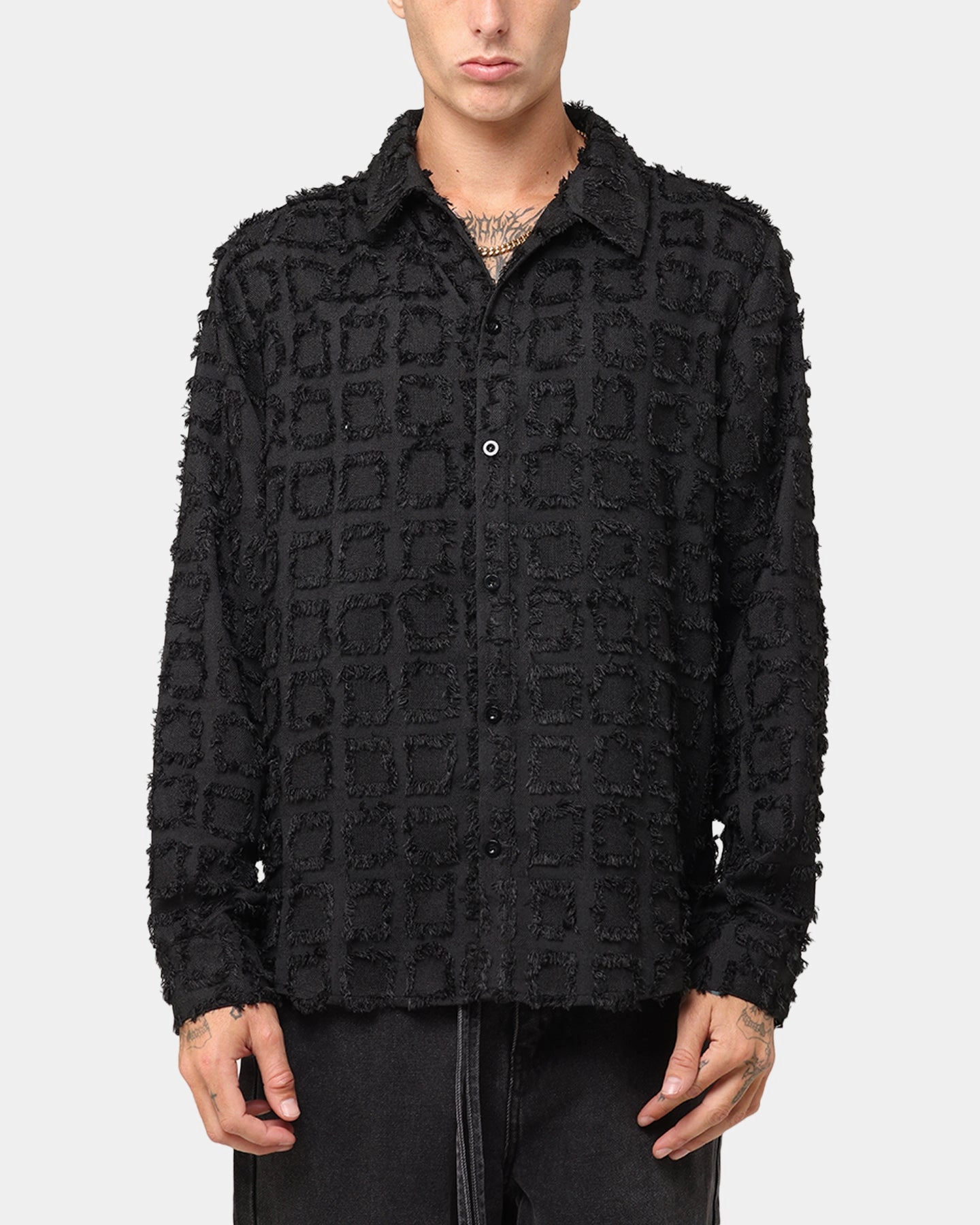 Wardrobe Must-Have XXIII Hedge Maze Over Shirt Black