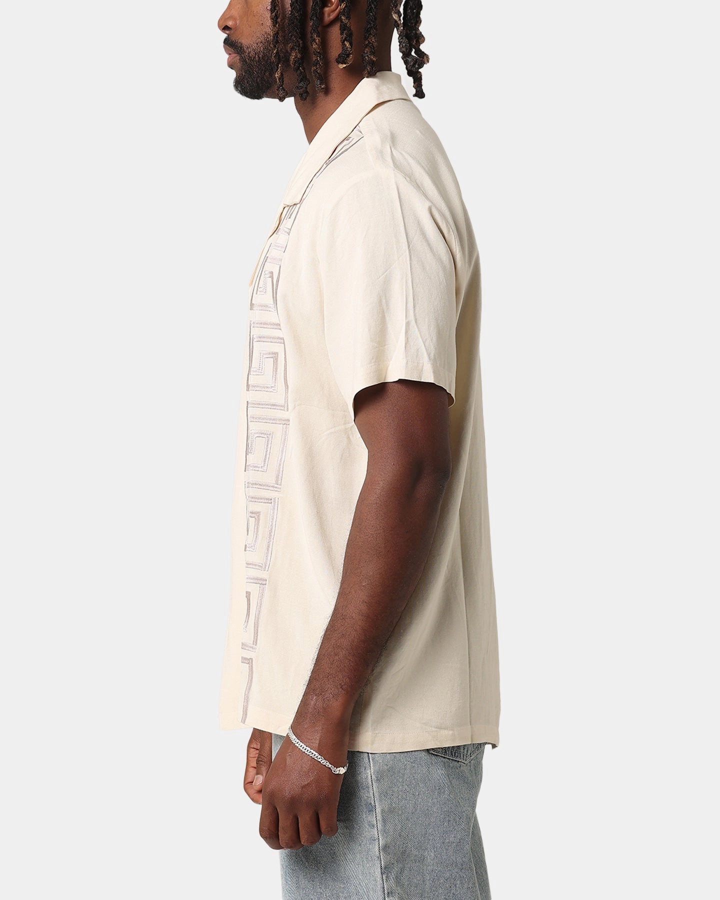 Compact Fold Design XXIII Hellas Linen Button Up Shirt Off White