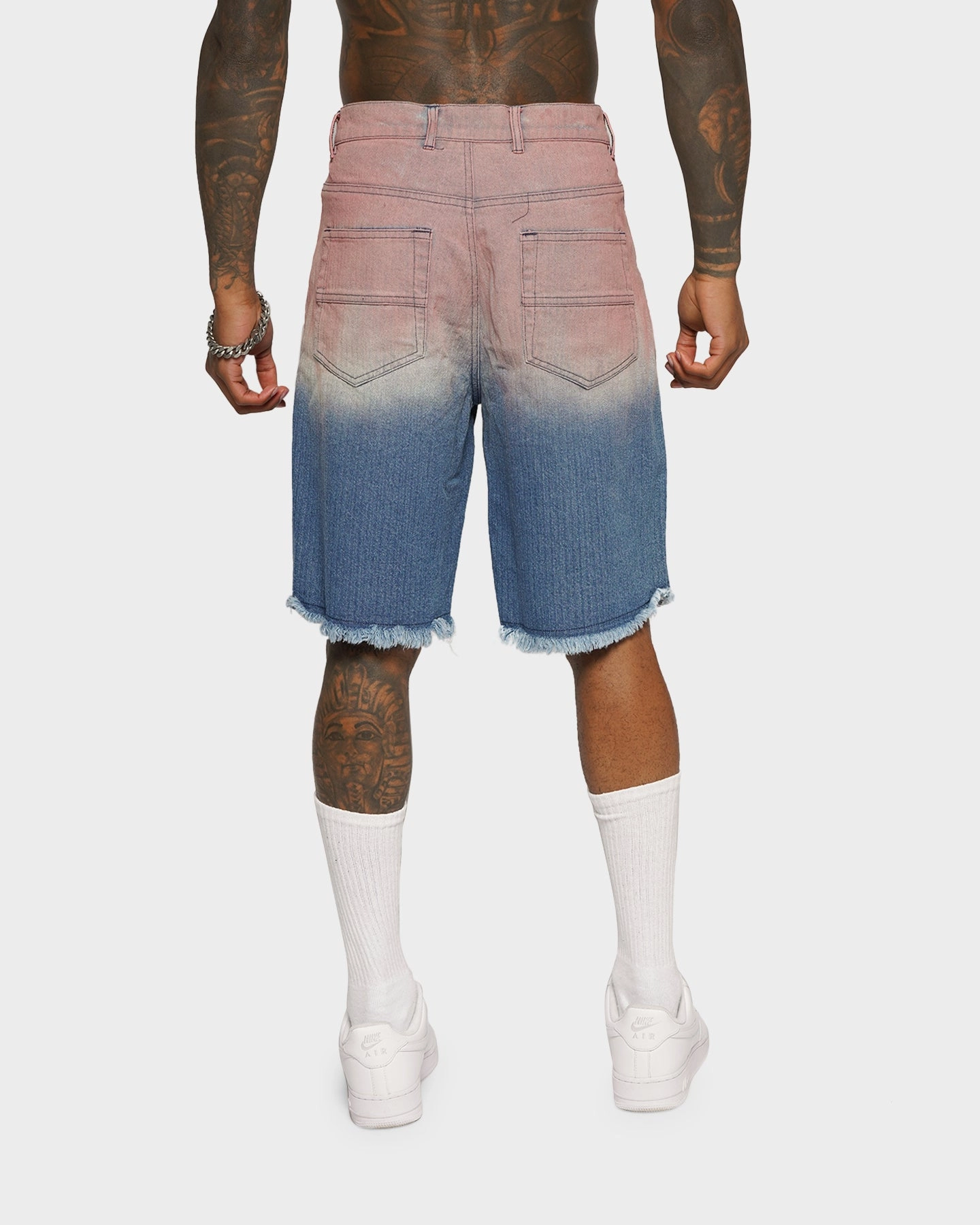 raincoat XXIII Huelva Gradient Denim Shorts Blue/Pink