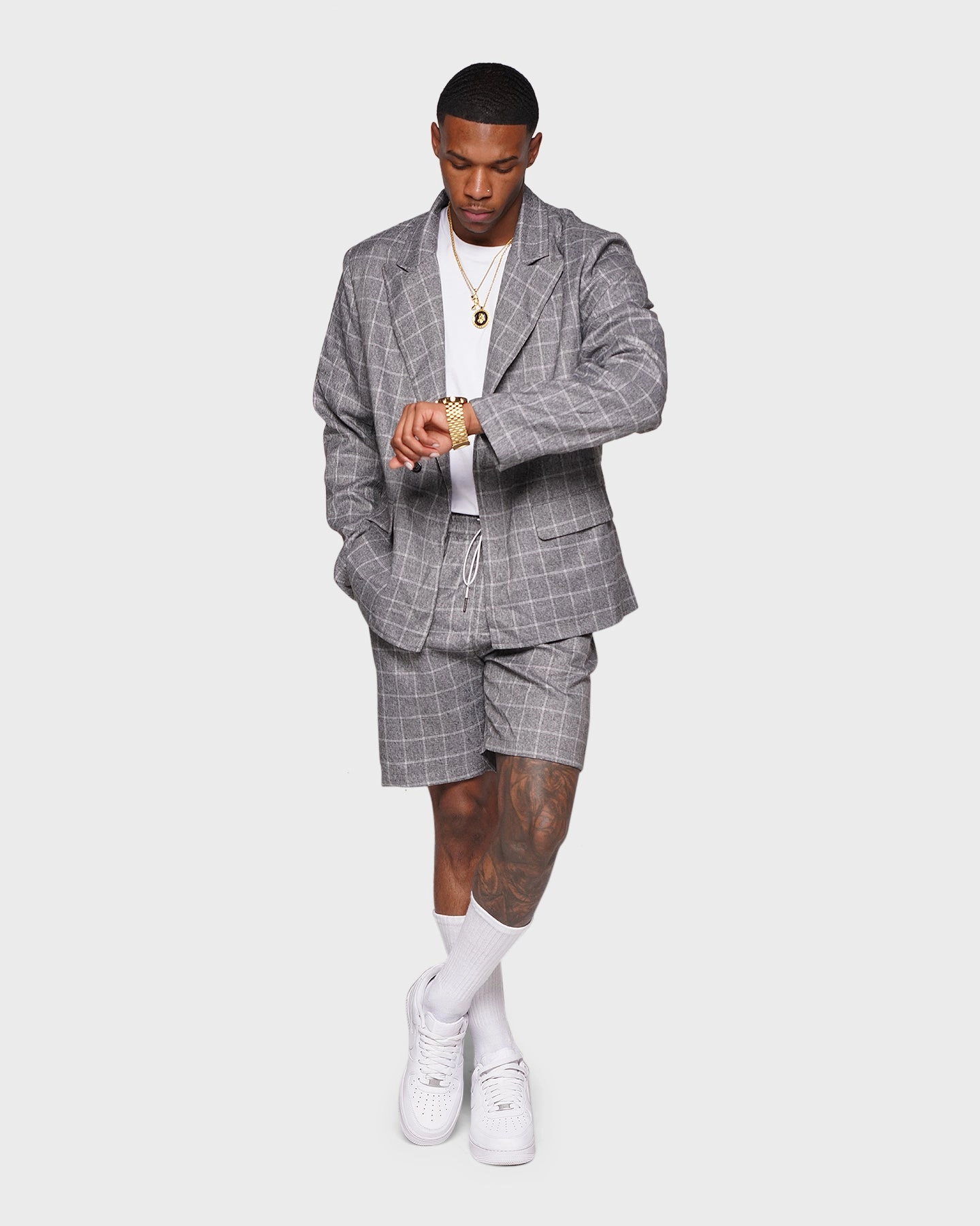 XXIII Jacy Shorts Grey Quick Access Zip Pockets fresh start