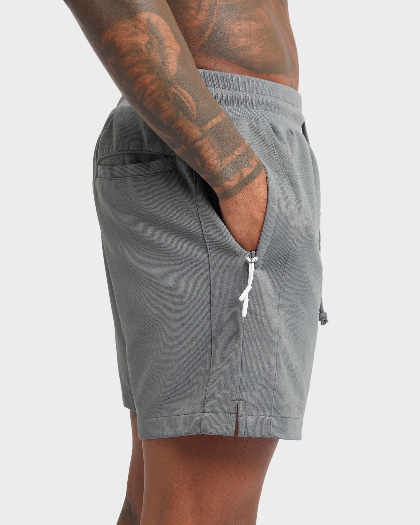 Port Pocket Design shrink-resistant XXIII Jonas Knit Shorts Dark Grey