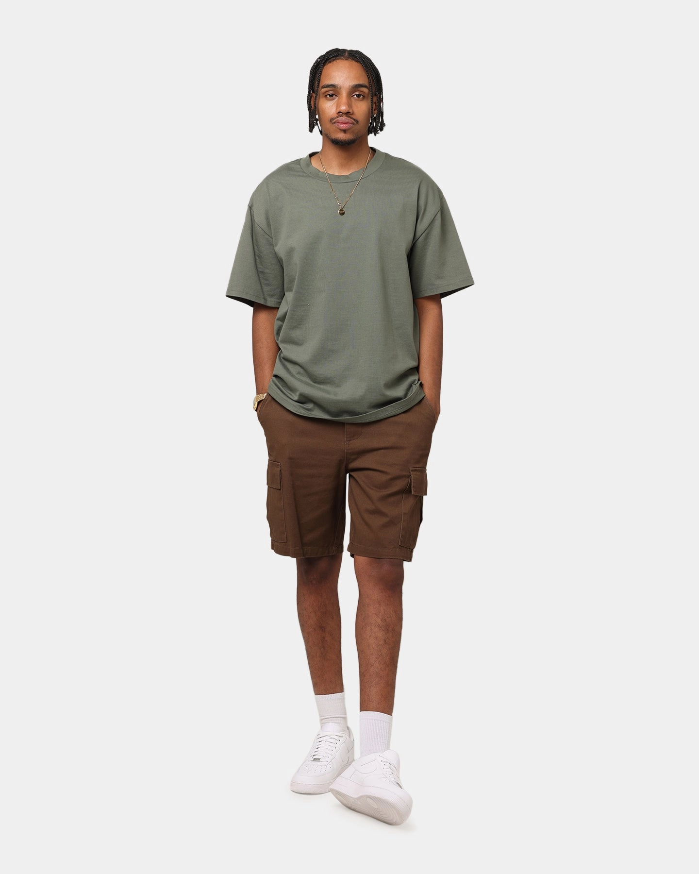 XXIII Jordy Cargo Shorts Dark Brown City Shorts