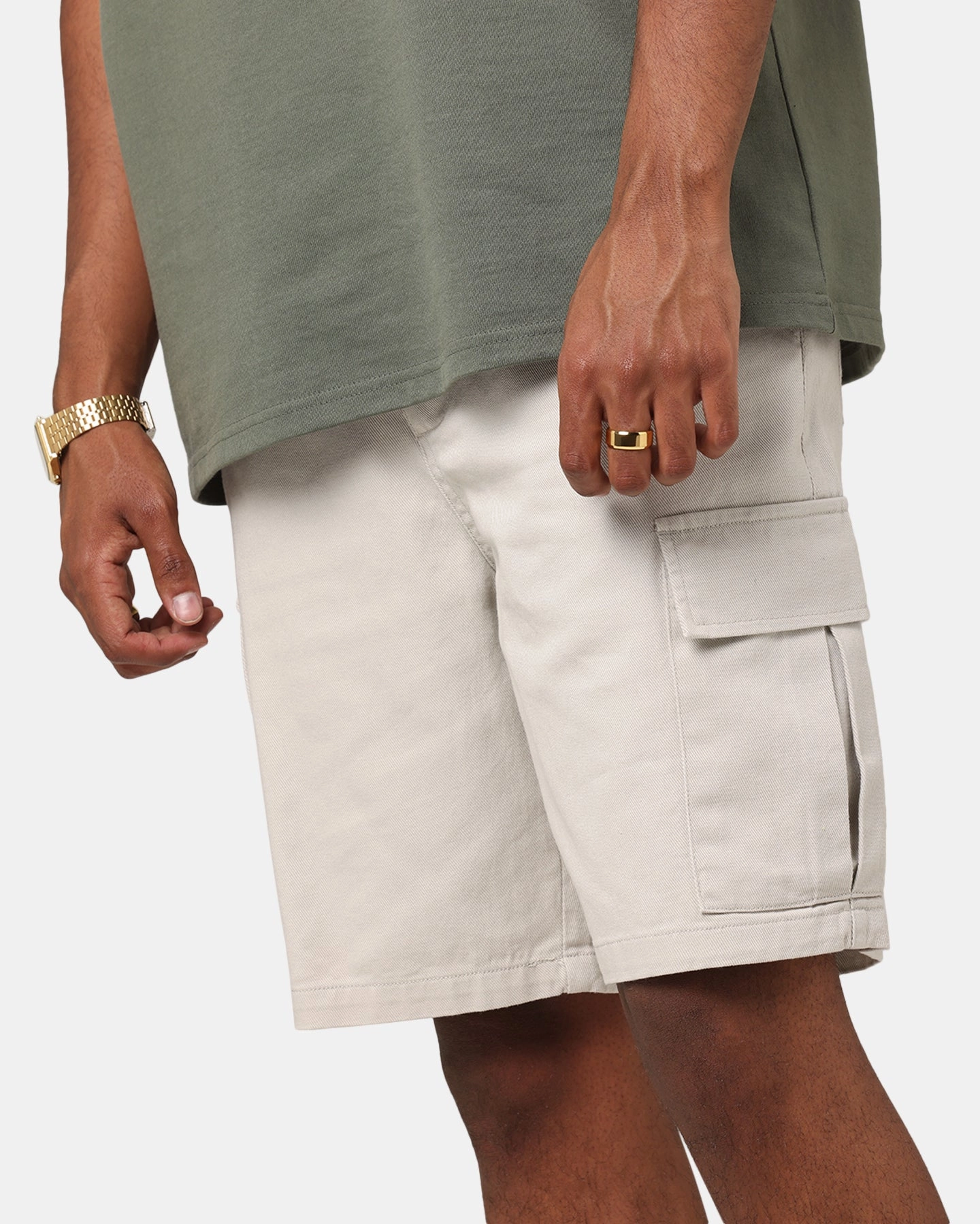 mid-rise Breathable fabric XXIII Jordy Cargo Shorts Stone