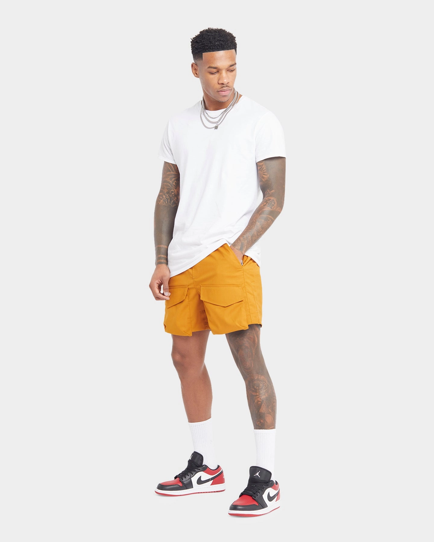 XXIII Kally Cargo Shorts Tan animal print shorts