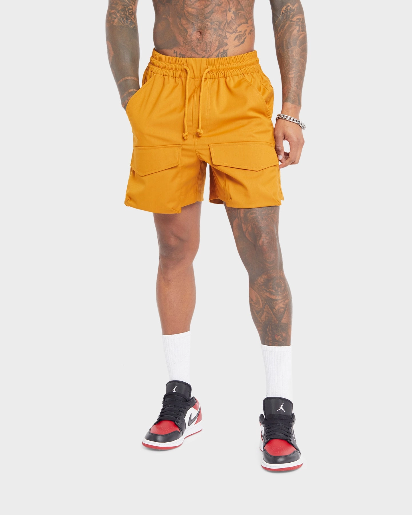Chic Design XXIII Kally Cargo Shorts Tan