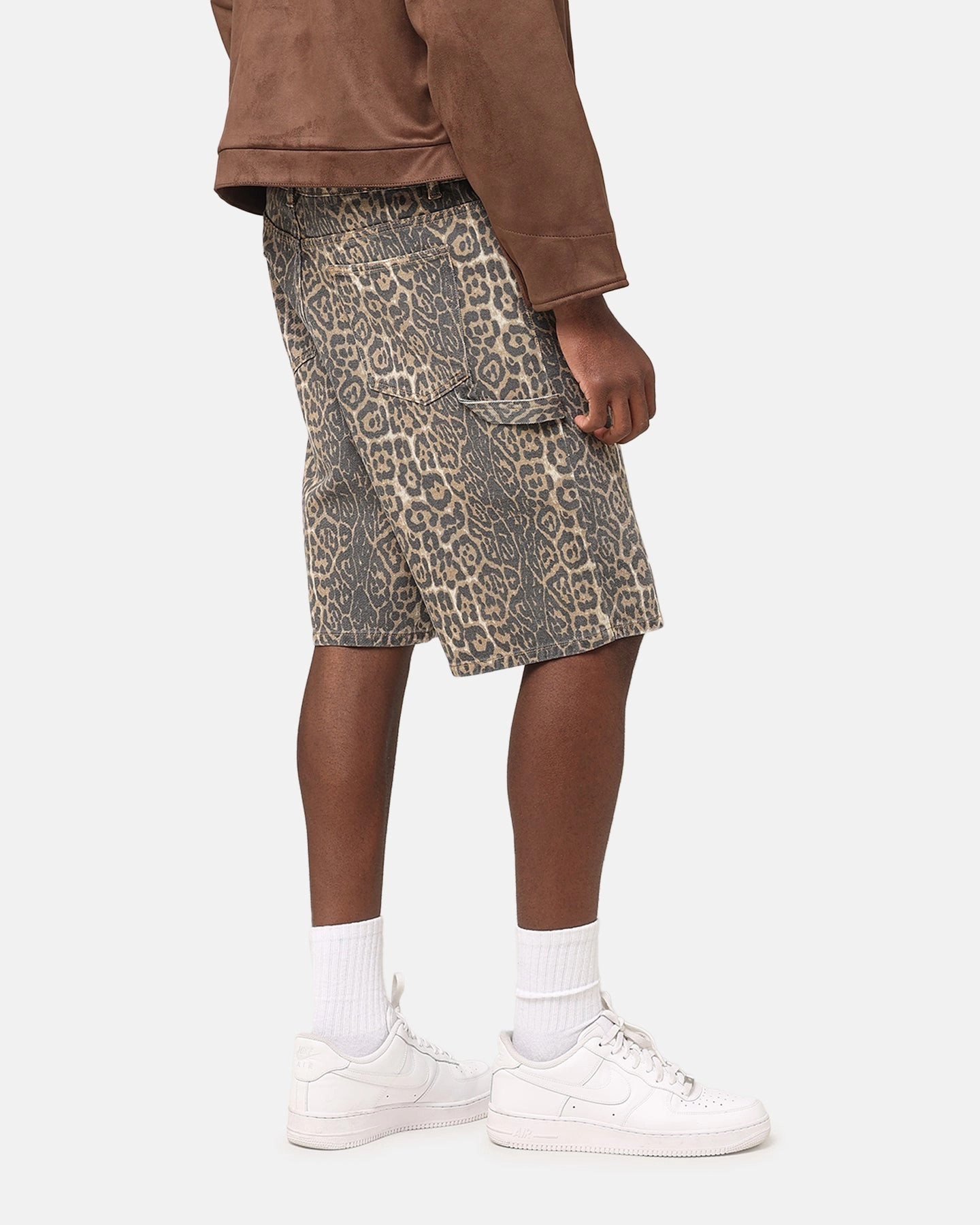 Recycled Polyester Blend XXIII Leopard Jorts Leopard
