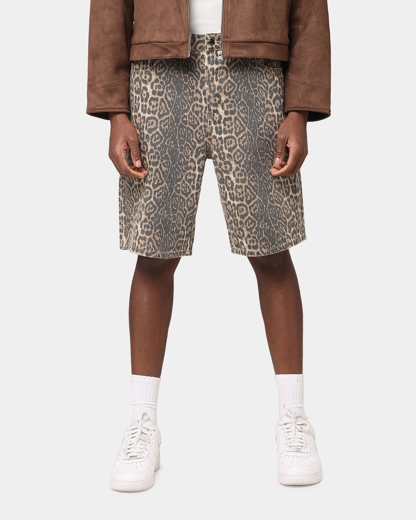 XXIII Leopard Jorts Leopard Abrasion Resistant Material