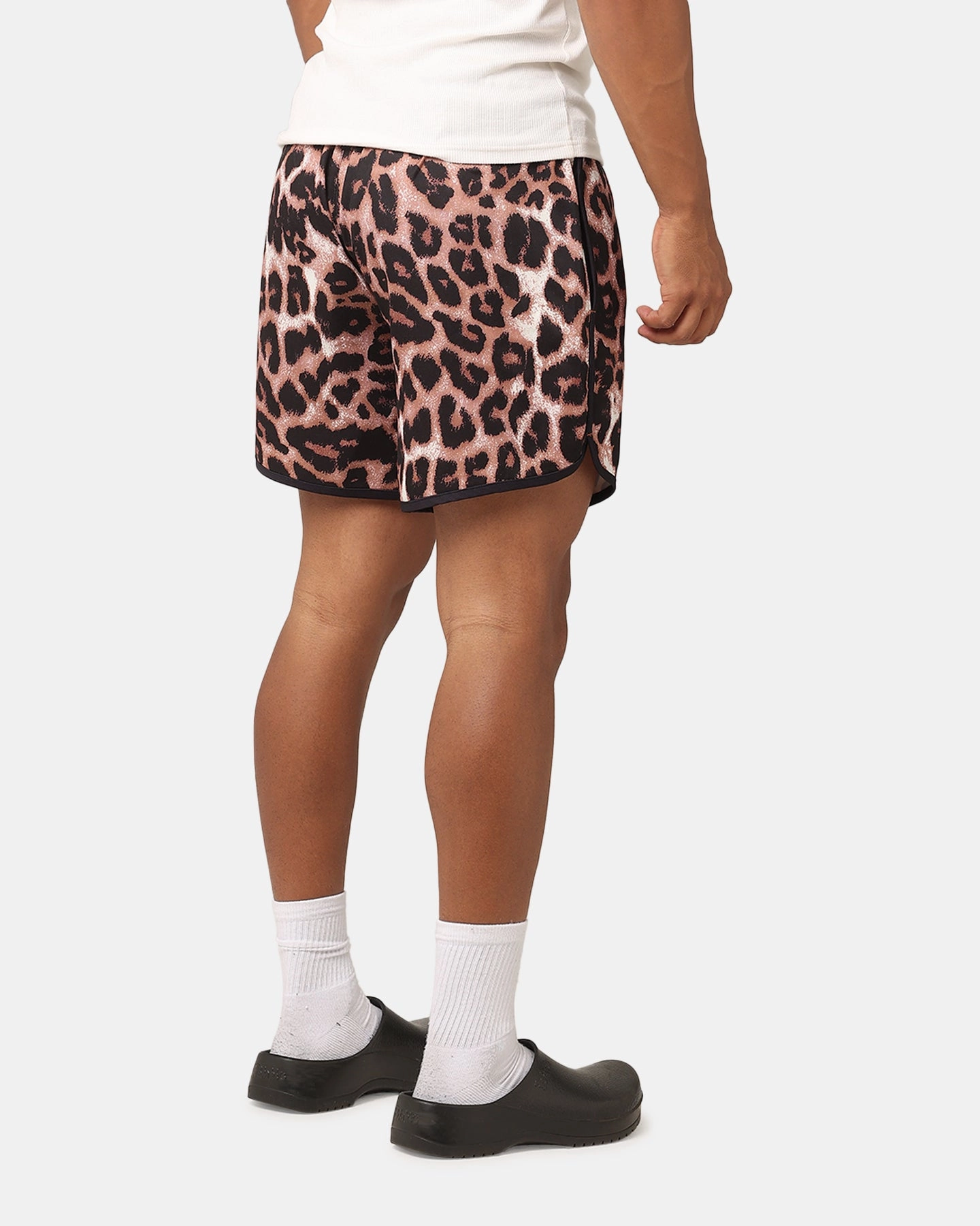 XXIII Leopard Swim Shorts Leopard soccer shorts Patchwork Design