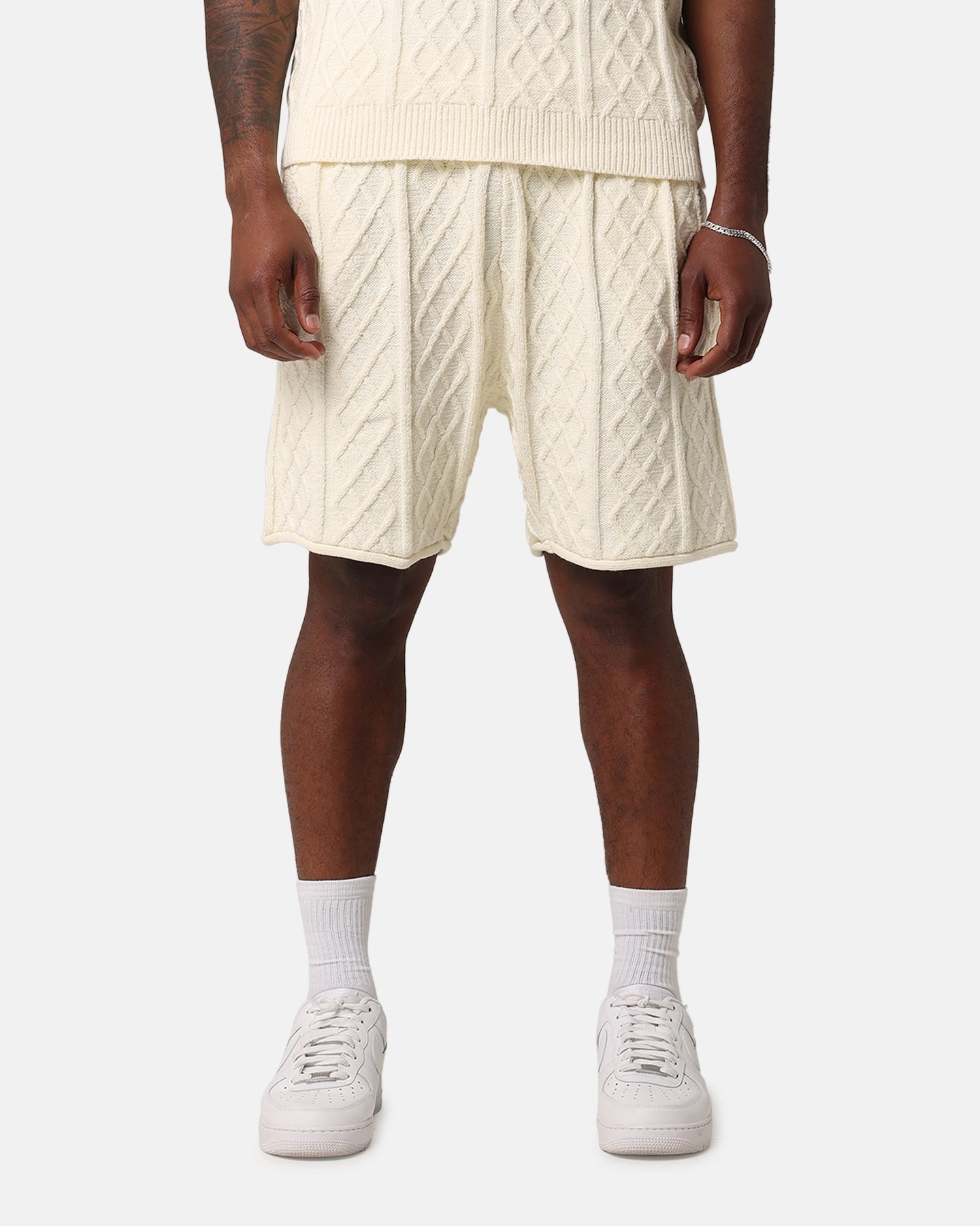 Double Layered Panels Gift Idea XXIII Lucas Cable Short Cream