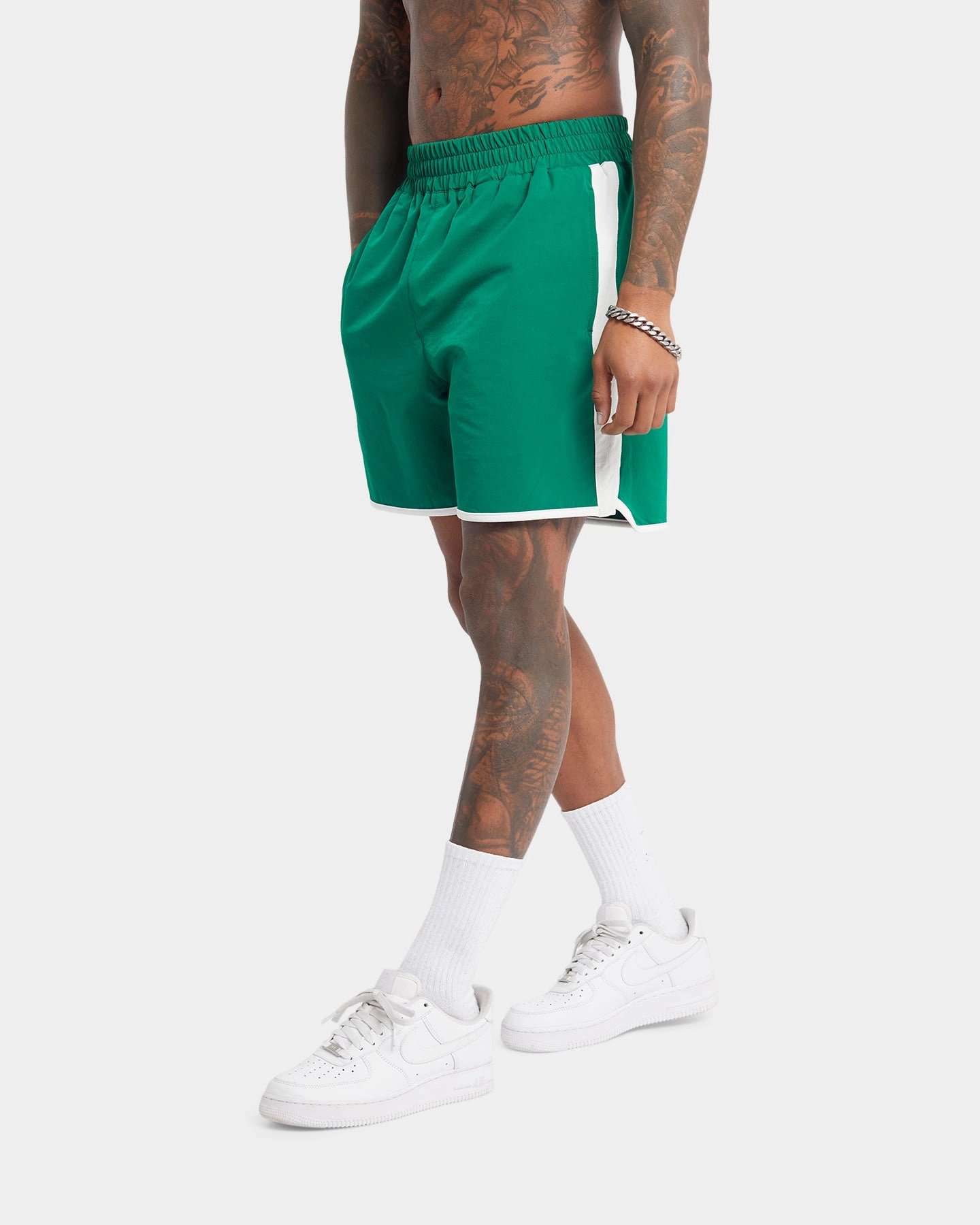 Gym Wear summer shorts XXIII Maxime Racing Shorts Green/White