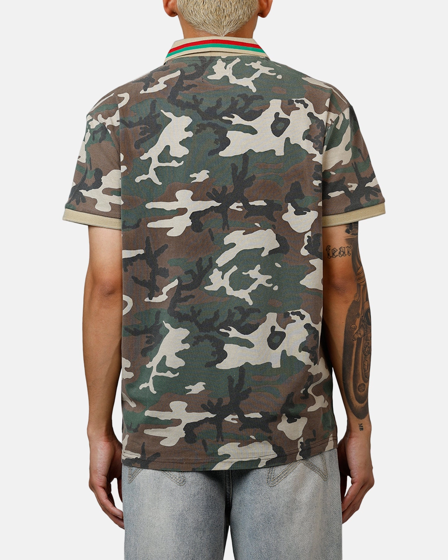 Stretch Comfort Street Style XXIII Printed Polo Shirt Washed Camo
