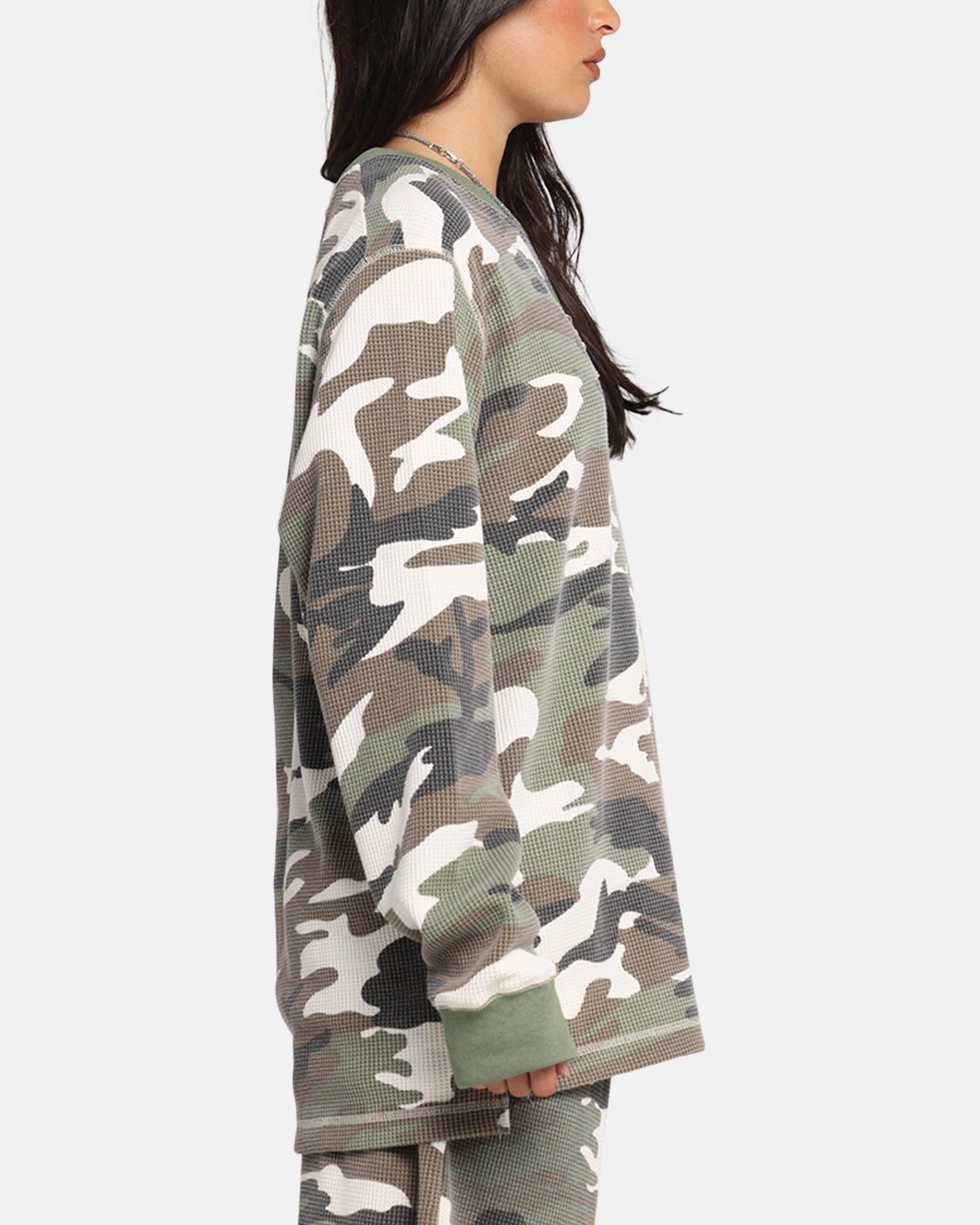Simple Layer XXIII Printed Thermal Long Sleeve T-Shirt Camo
