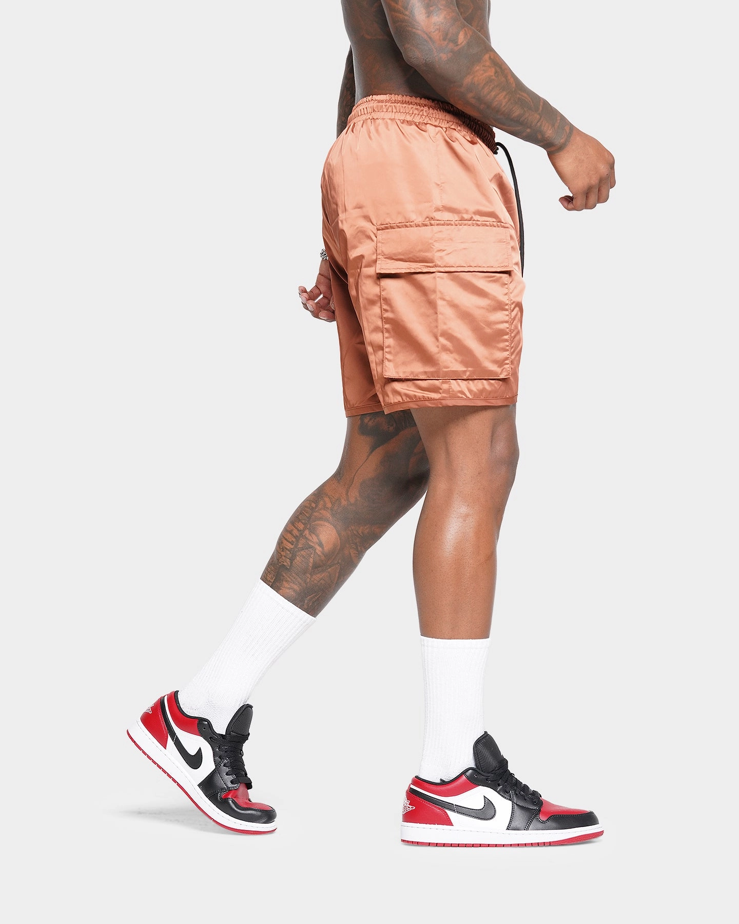 Reflective Safety Stripes summer shorts XXIII Sencer Shorts Brown