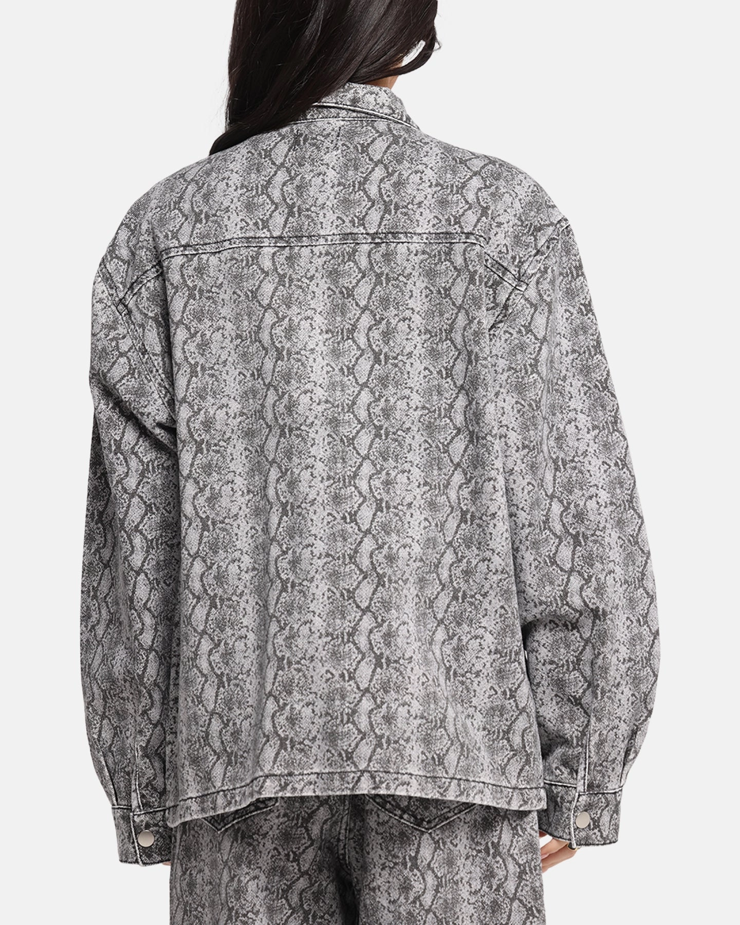 XXIII Snake Skin Jacket Black Snake Print waiters