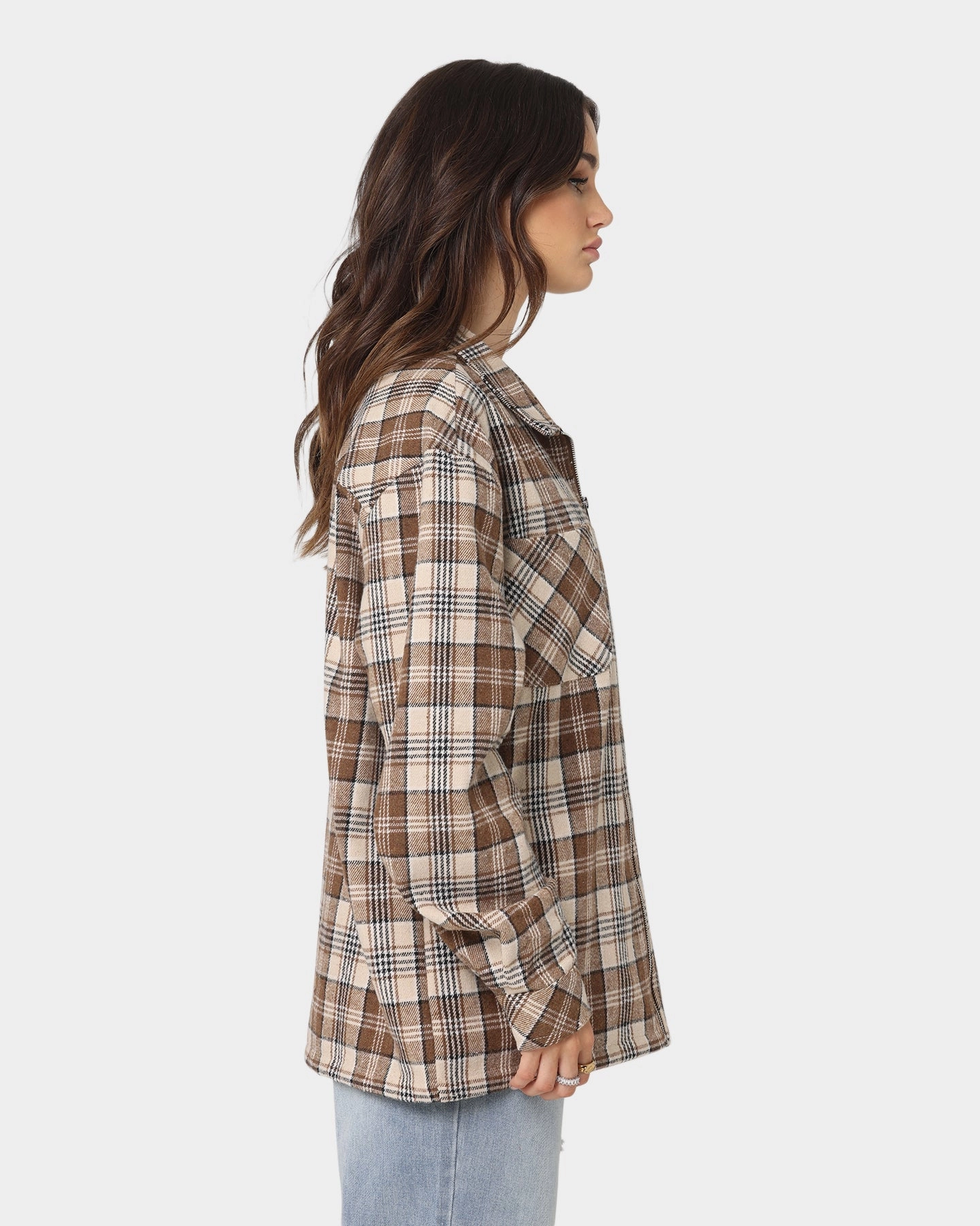 Active Fit XXIII Soren Plaid Bomber Jacket Brown