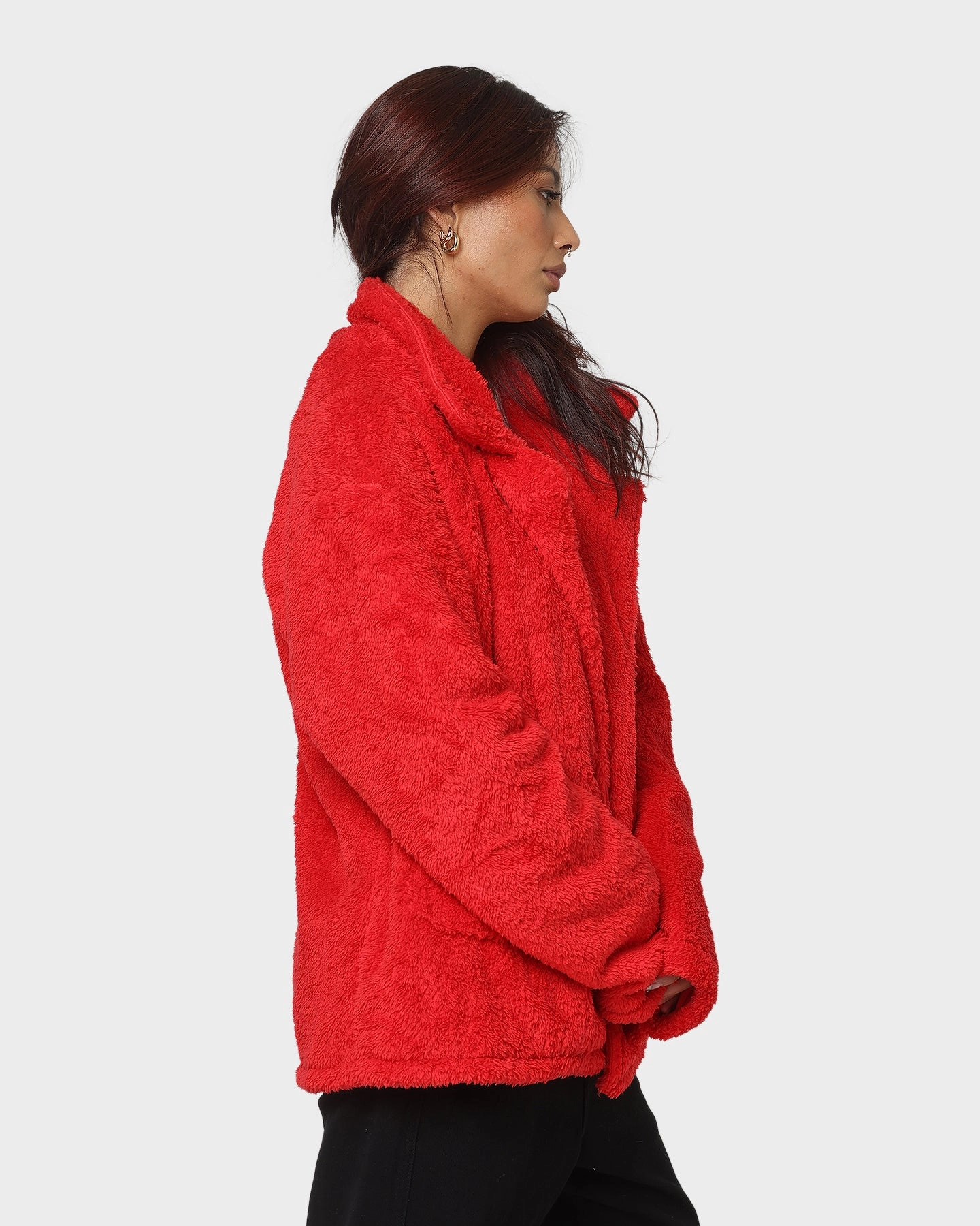 Hiking Jacket Water Repellent Coating XXIII Talha Red Fur Jacket Red