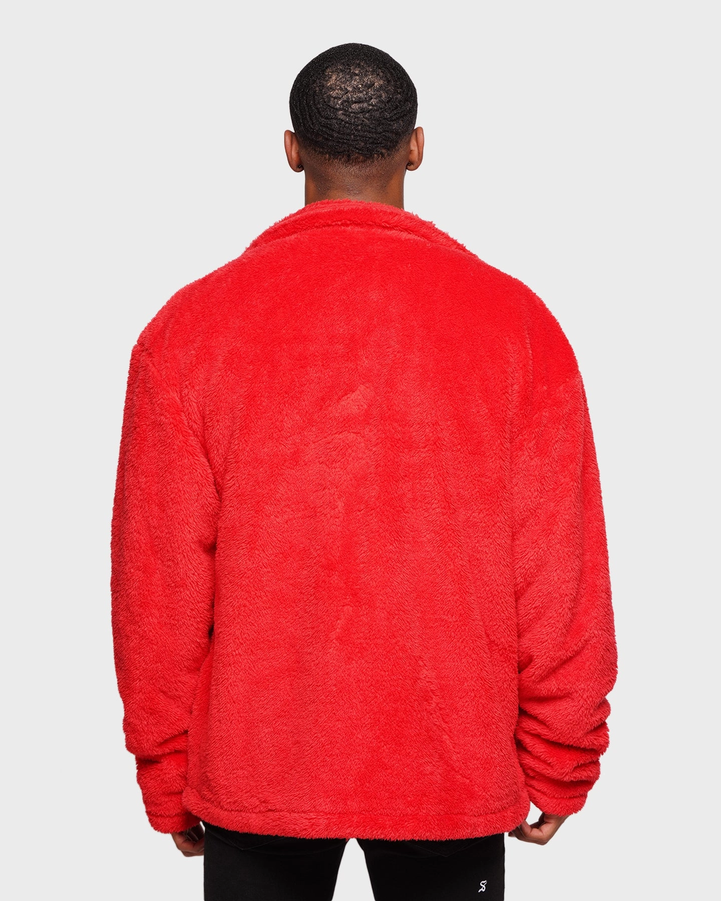 XXIII Talha Red Fur Jacket Red Layer Smart