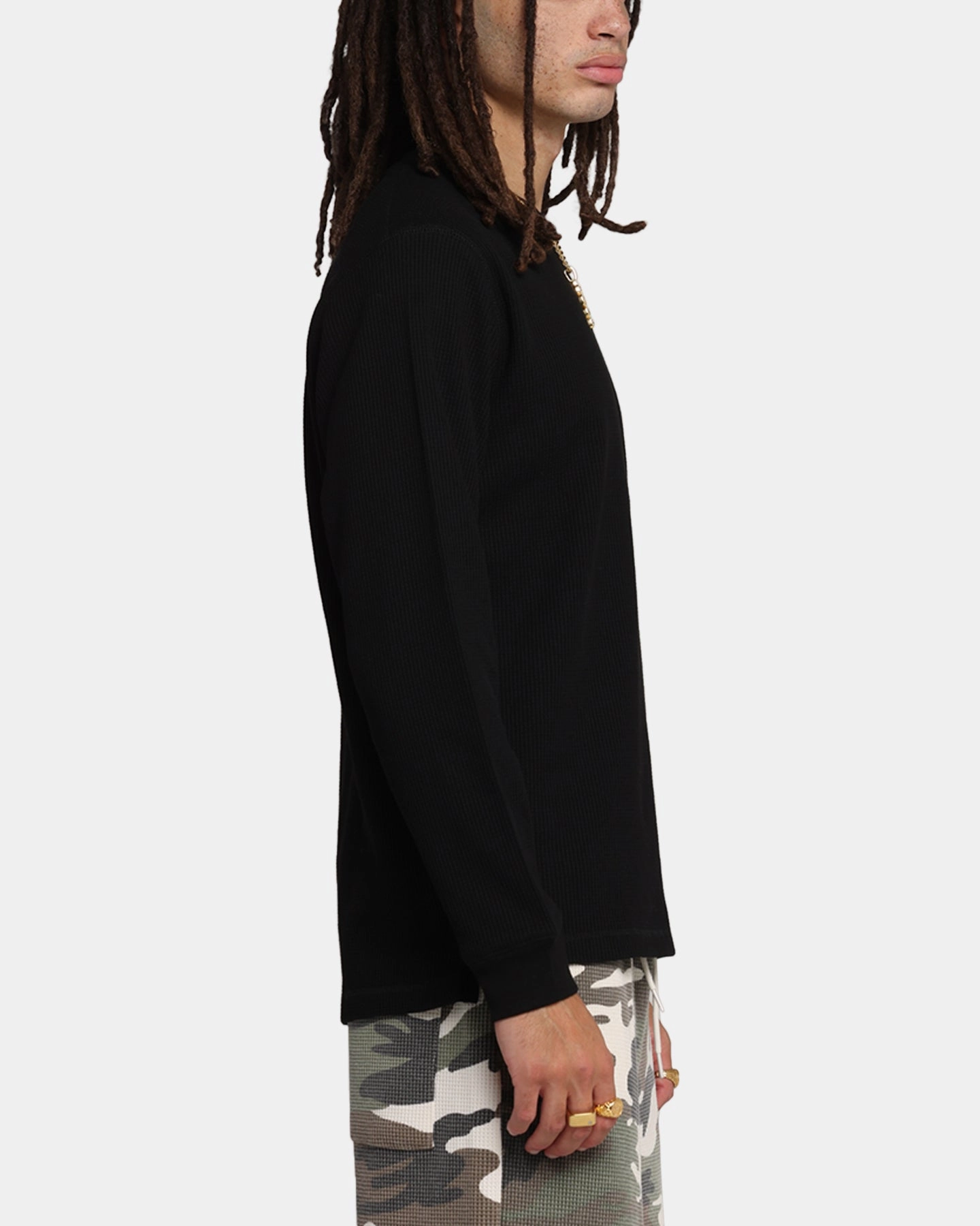 Reinforced Shoulder XXIII Thermal Long Sleeve T-Shirt Black