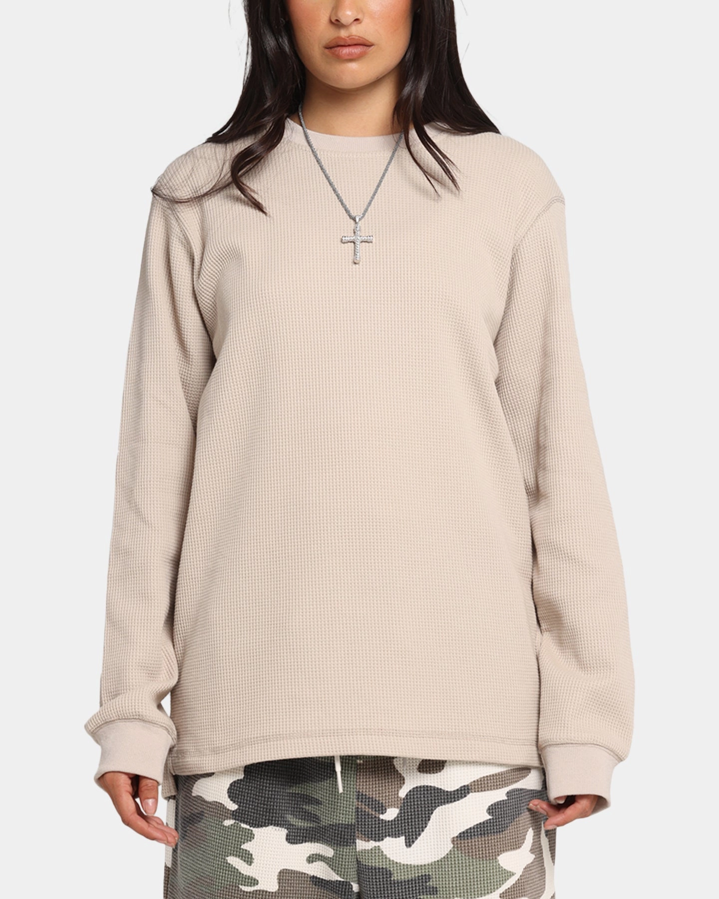 XXIII Thermal Long Sleeve T-Shirt Sand Modern Style