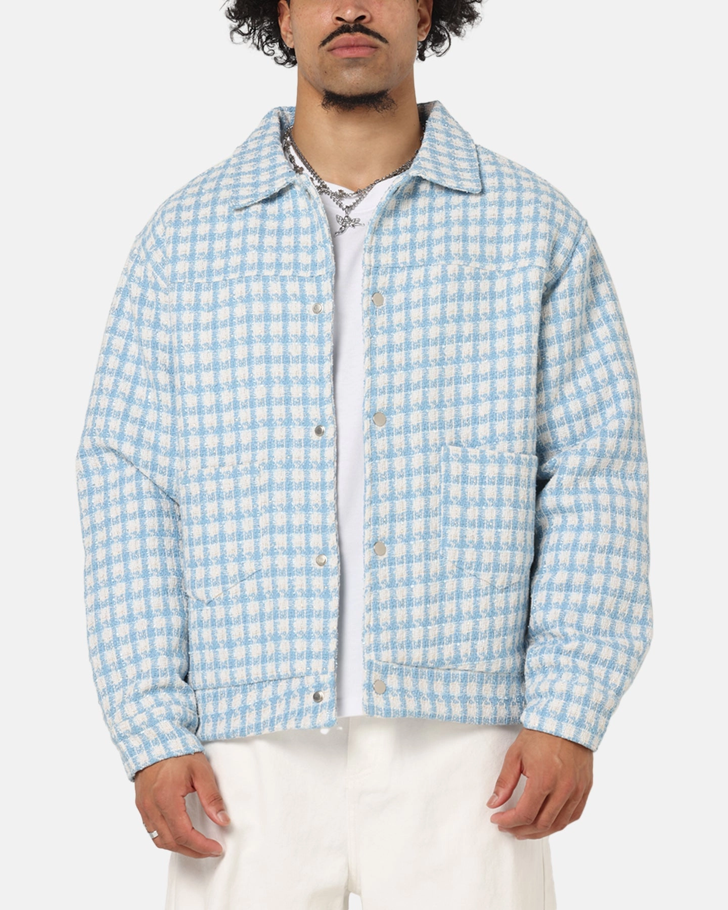 Cowboy XXIII Waffle Jacket Blue Check