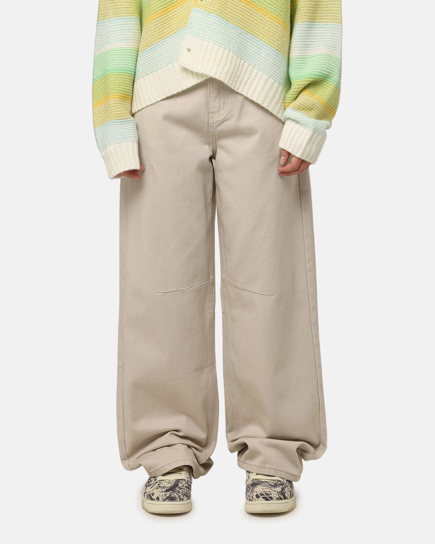 XXIII Women's Buckle Baggy Jeans Sand Street Casual