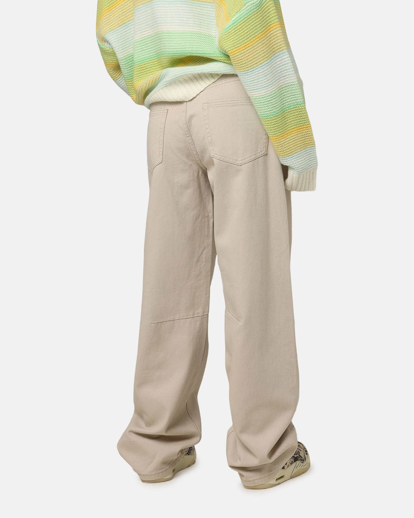 XXIII Women's Buckle Baggy Jeans Sand Simple Utility Plain style