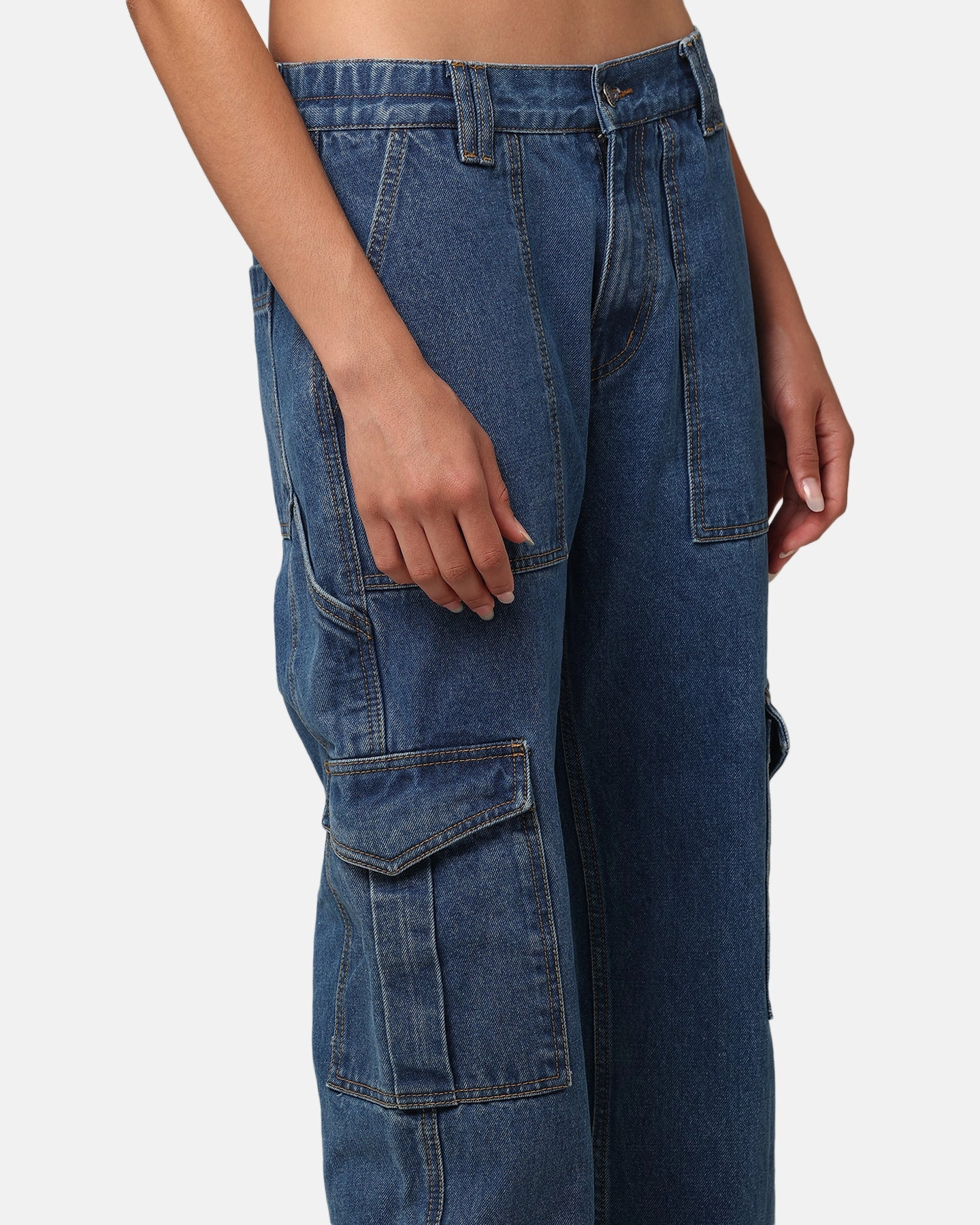 XXIII Women's Frankie Jeans Mid Blue Brunch Outfit Summer Vibes Versatile