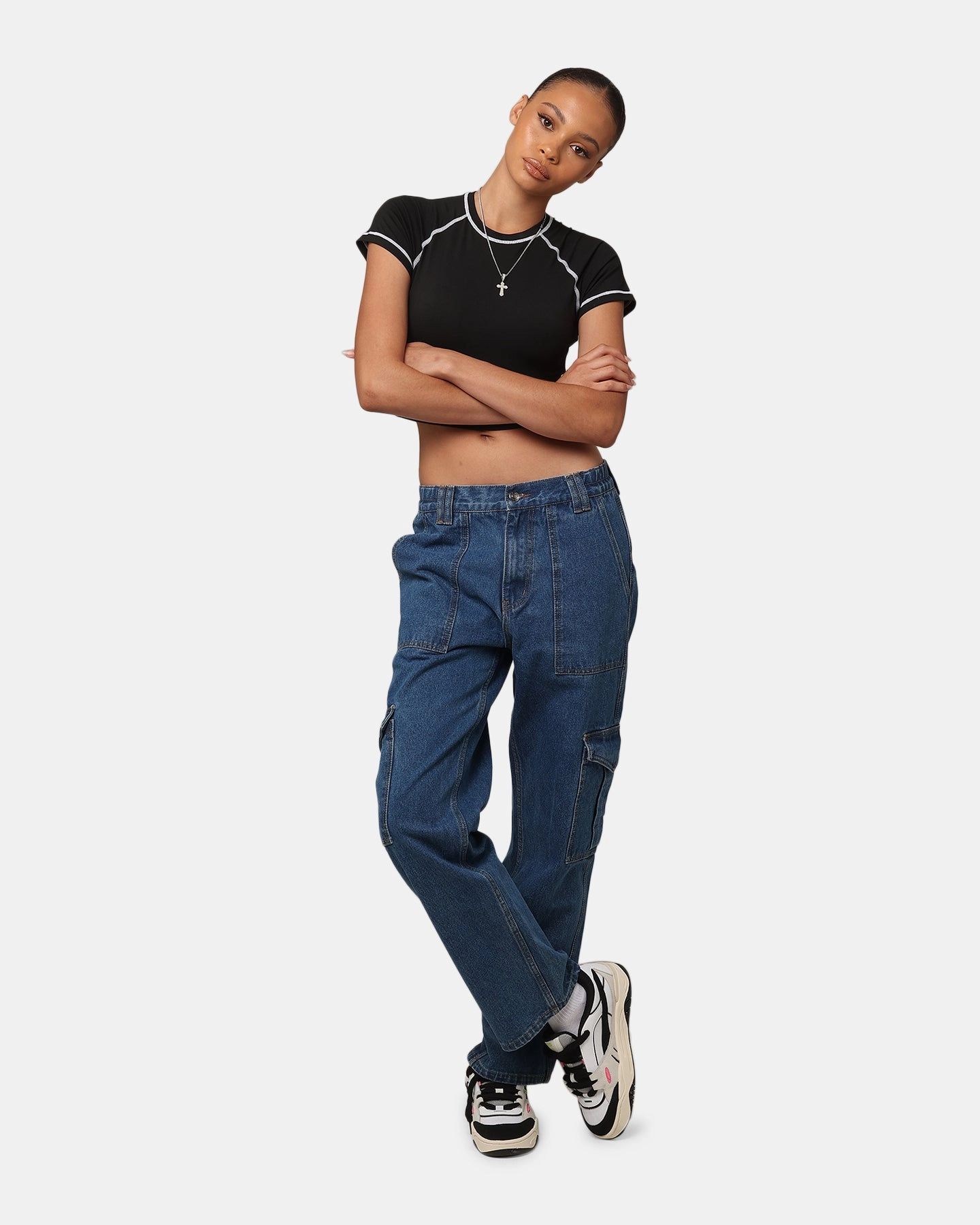 Sunny Vibes Weekend Style Traveler Gear Weekend Warrior Festival Outfit Smooth XXIII Women's Frankie Jeans Mid Blue