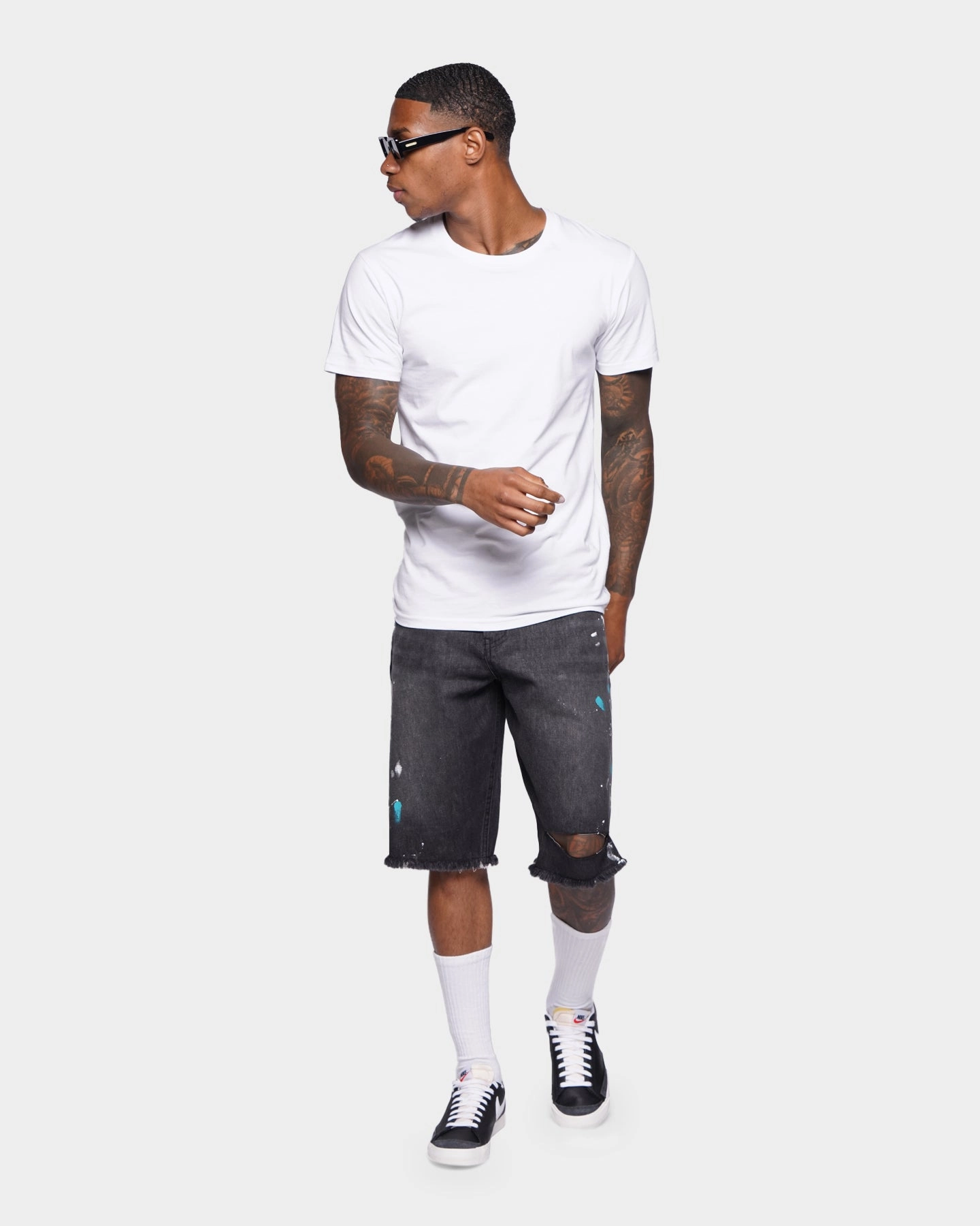 Organic Cotton Anti Chafe Seamless XXIII Wylie Paint Shorts Washed Black