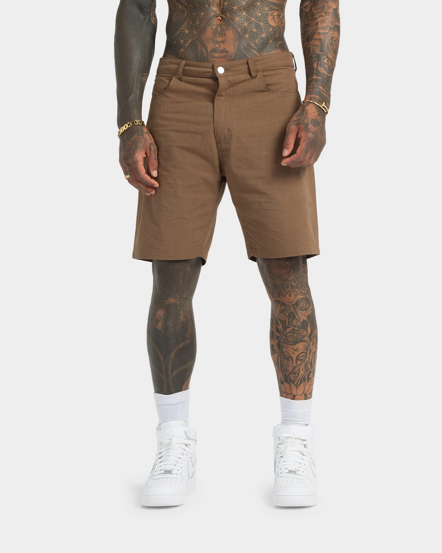 formal shorts AntiOdorTreatment XXIII Zakkai Cotton Canvas Shorts Cigar