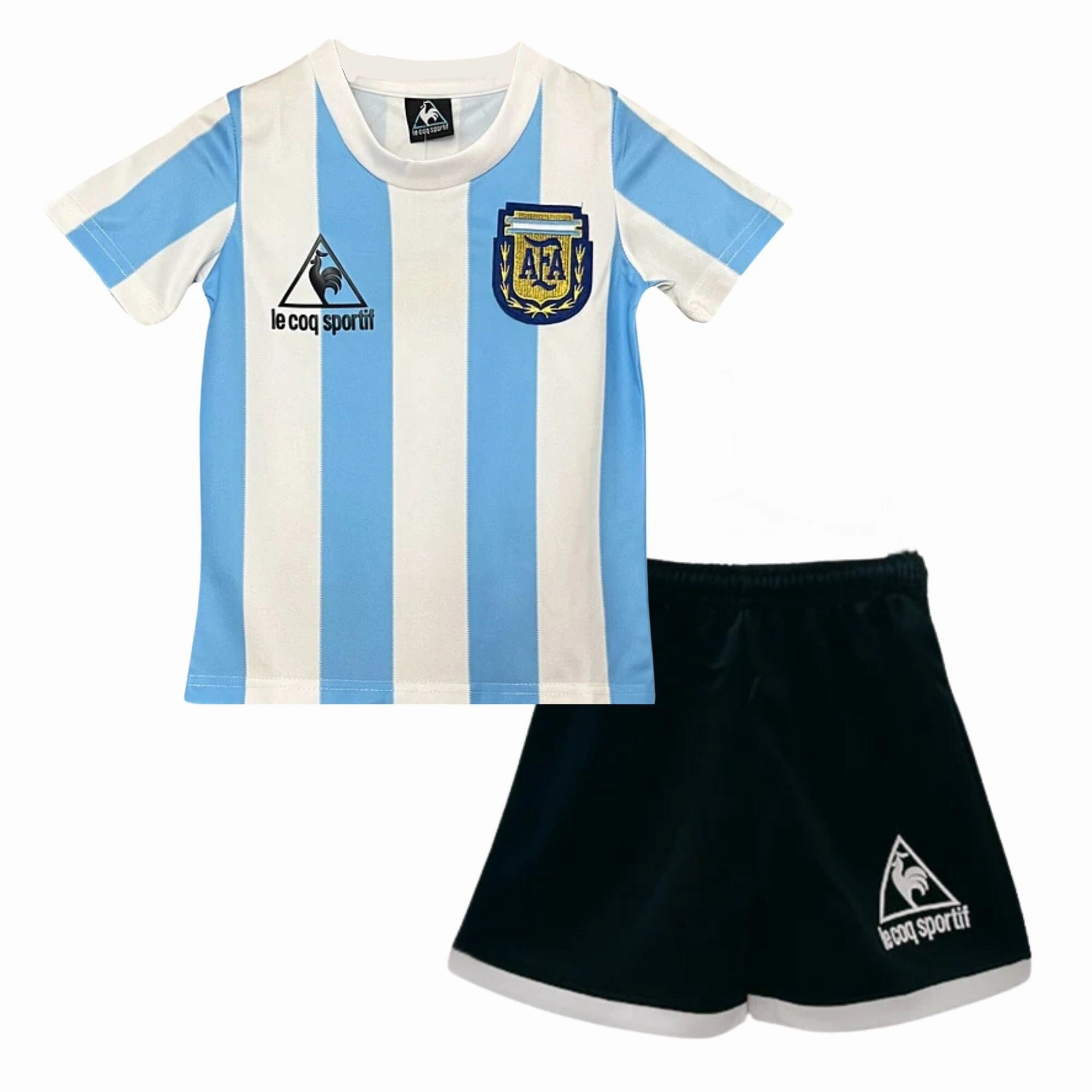ARGENTINA 1986 HOME JERSEY KIDS RETRO EDITION Seamless Knit Construction