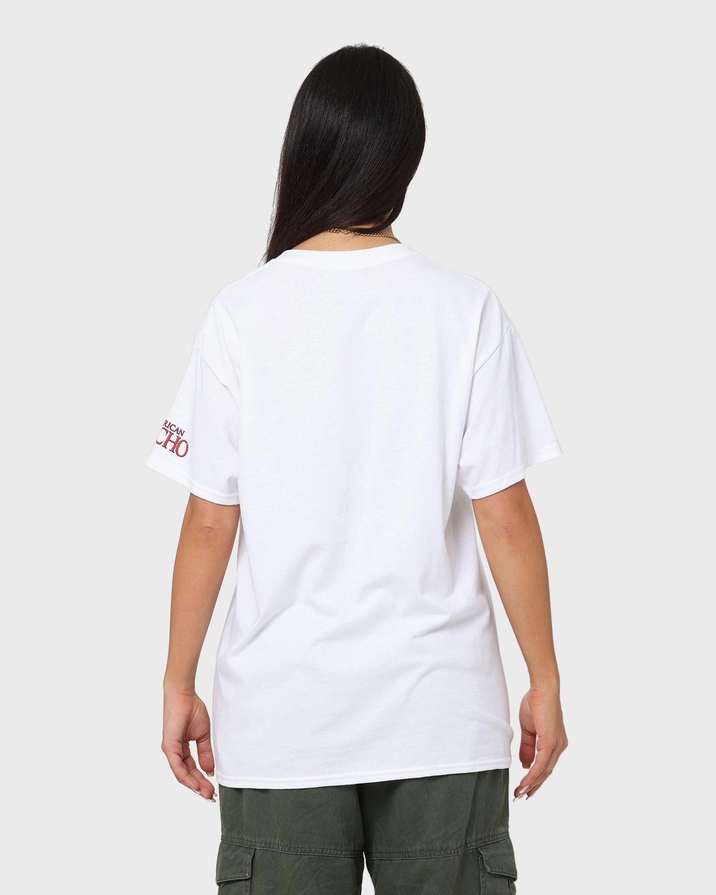 Side Vent Design Goat Crew X American Psycho American Psycho Vintage T-Shirt White