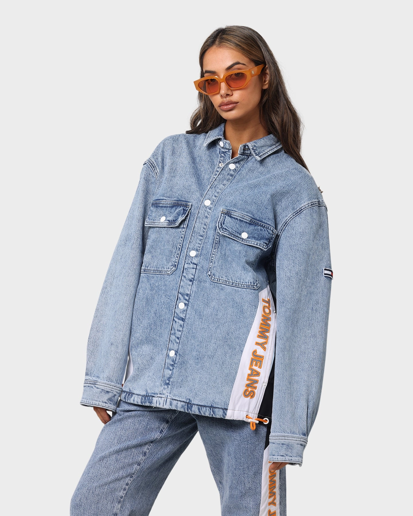 Tommy Jeans Denim Worker Shirt Shane Mix Lb Co suitable for mountain hikes