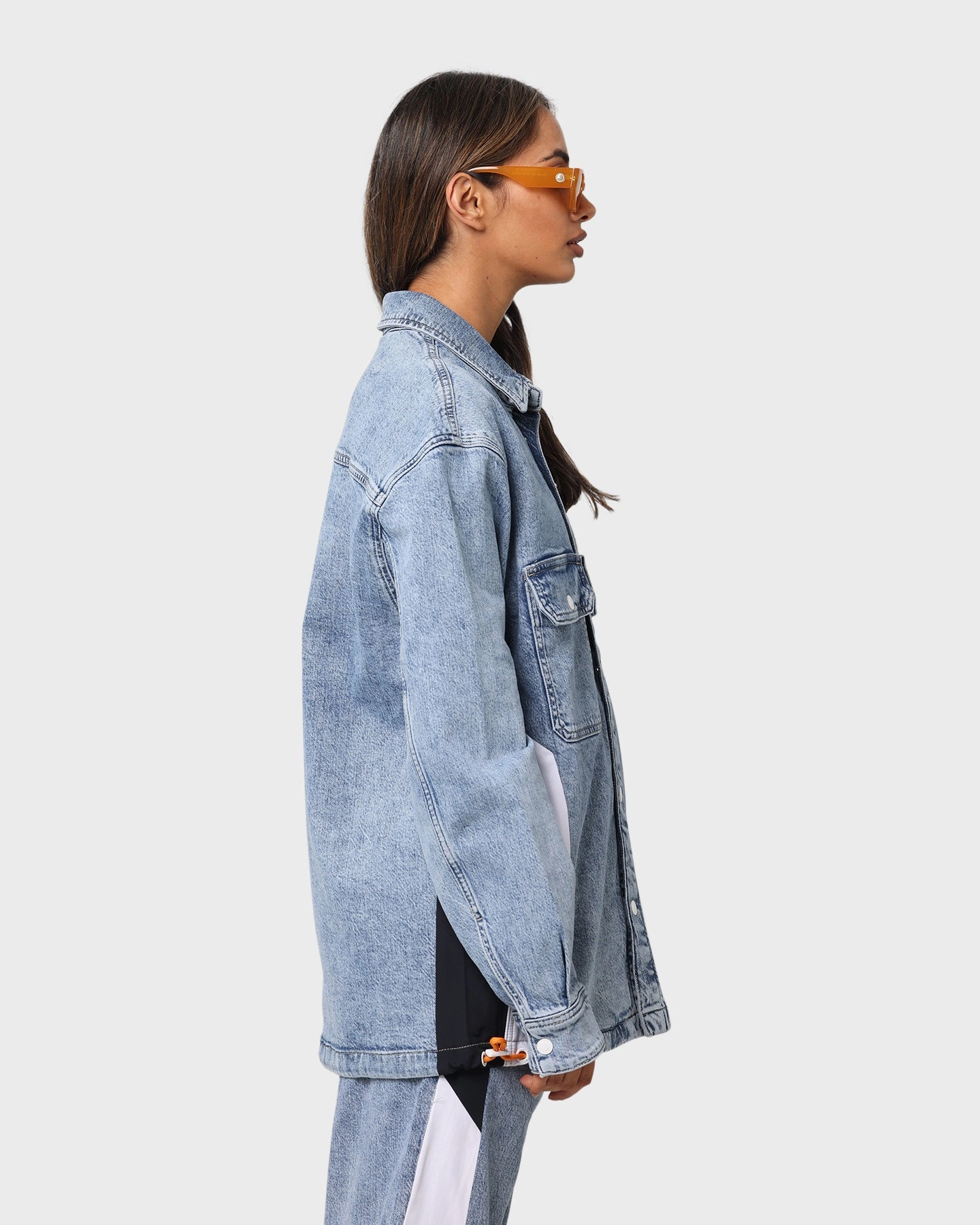 Tommy Jeans Denim Worker Shirt Shane Mix Lb Co Ergonomic Paneling