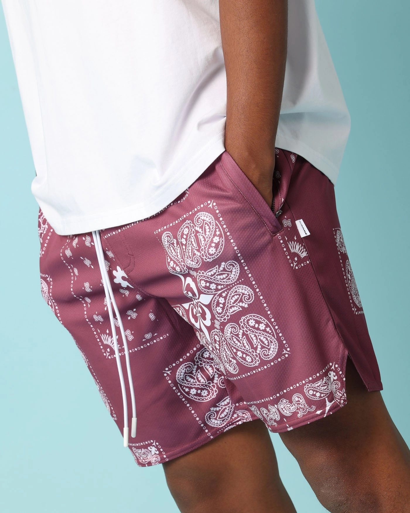 Carr?? Fragment Mesh Shorts Port Mid - rise Daily Casual