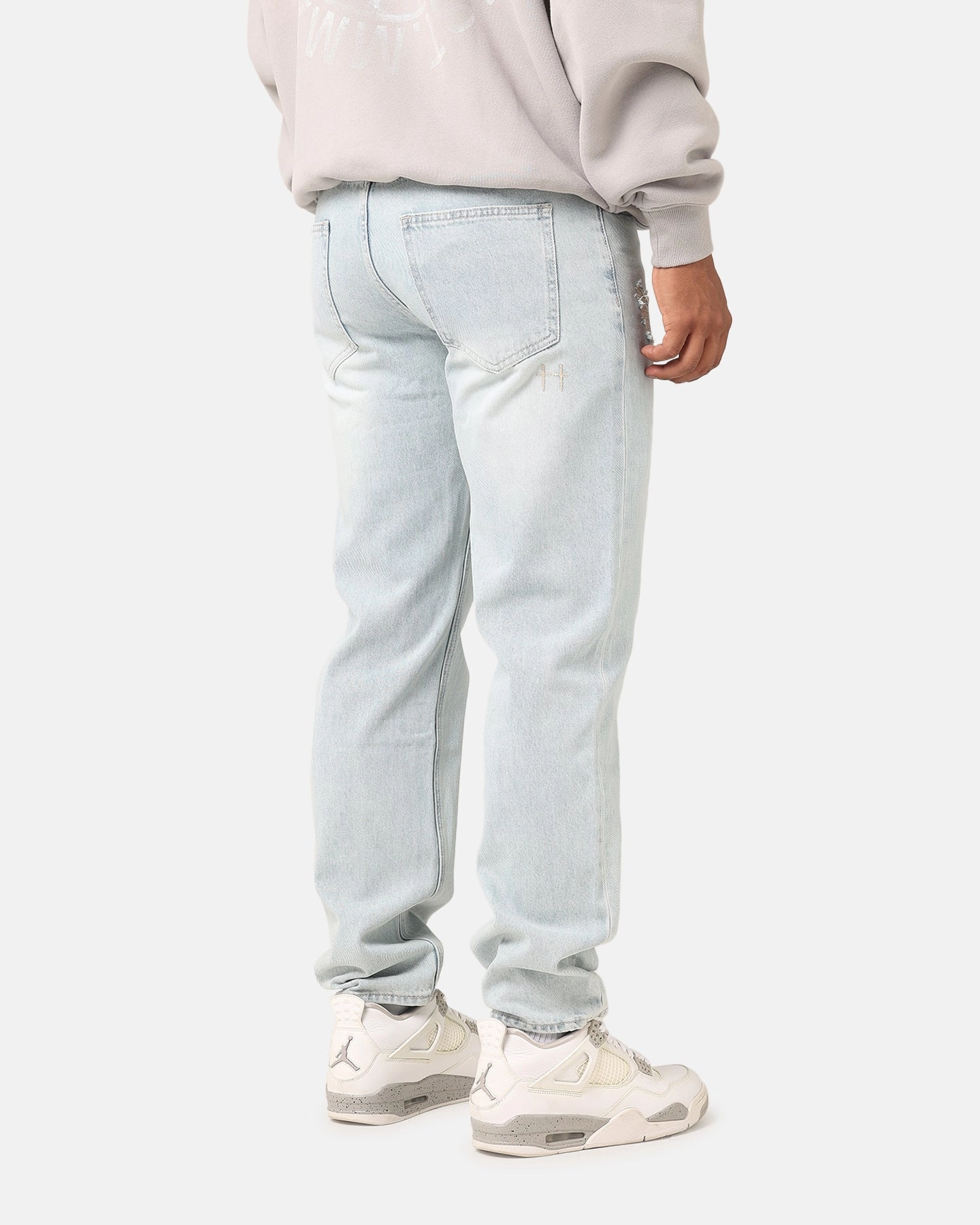 Saint Morta Psykhe Distressed Jeans Light Blue Premium Cotton Blend Stylish Choice